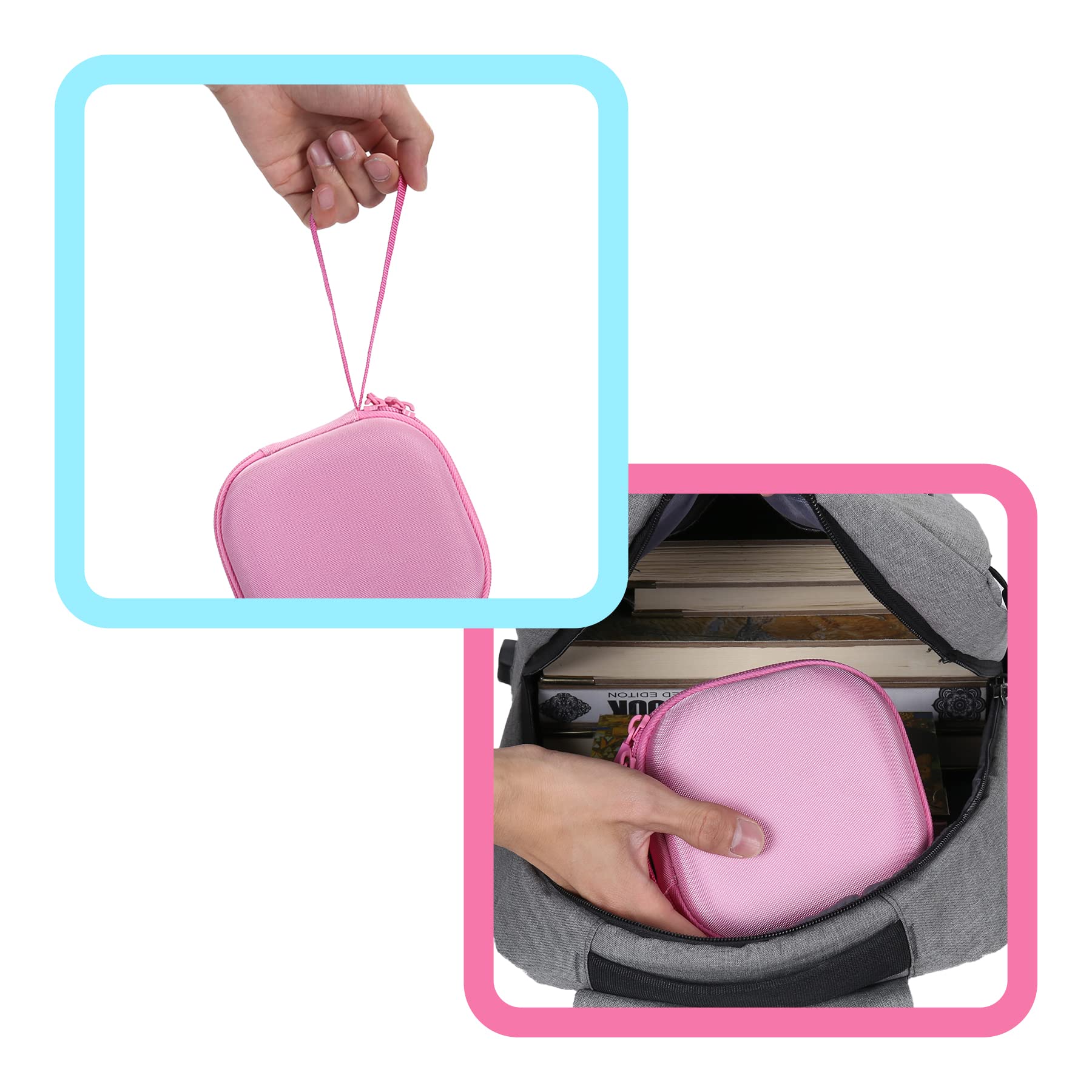Aenllosi Hard Carrying Case Replacement for Moonlite Mini Projector Gift Pack fits upto 20 Storybook Reels,Storybook Projector Organizer Pink - Image 6