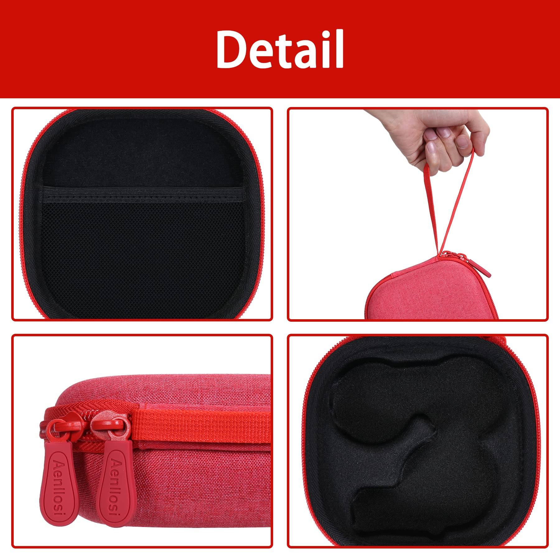 Aenllosi Hard Carrying Case Replacement for Moonlite Mini Projector Gift Pack fits upto 20 Storybook Reels,Storybook Projector Organizer Red - Image 3
