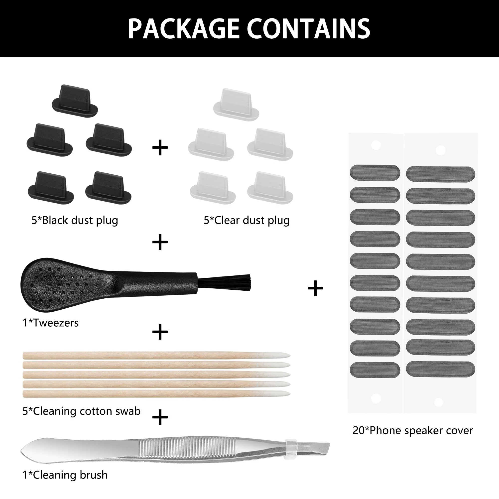 AFARER iPhone Dust Plug, Lightning Port Plug Protector Phone Speaker Dustproof Mesh Stickers, with Cleaner Tools, Anti Dust Plugs for iPhone 14/13/12/11 Pro Max Compatible with iPhone and AirPod Lightning -iPhone - Image 6