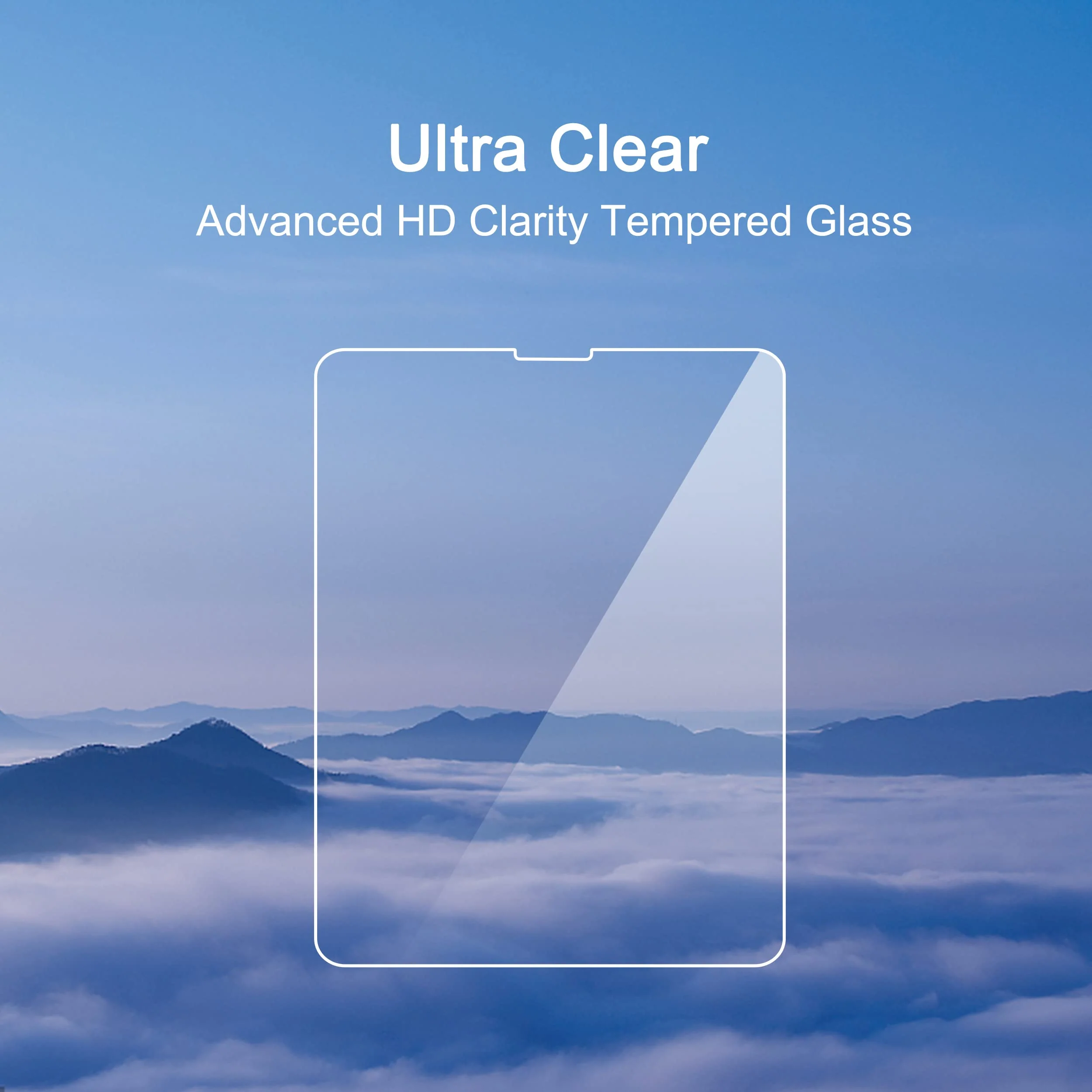 Ailun 2 Pack Screen Protector for iPad Pro 12.9 Inch Display [2022 & 2021 & 2020 & 2018 Release] Tempered Glass [Face ID & Apple Pencil Compatible] Ultra Sensitive Case Friendly [2 Pack] - Image 4