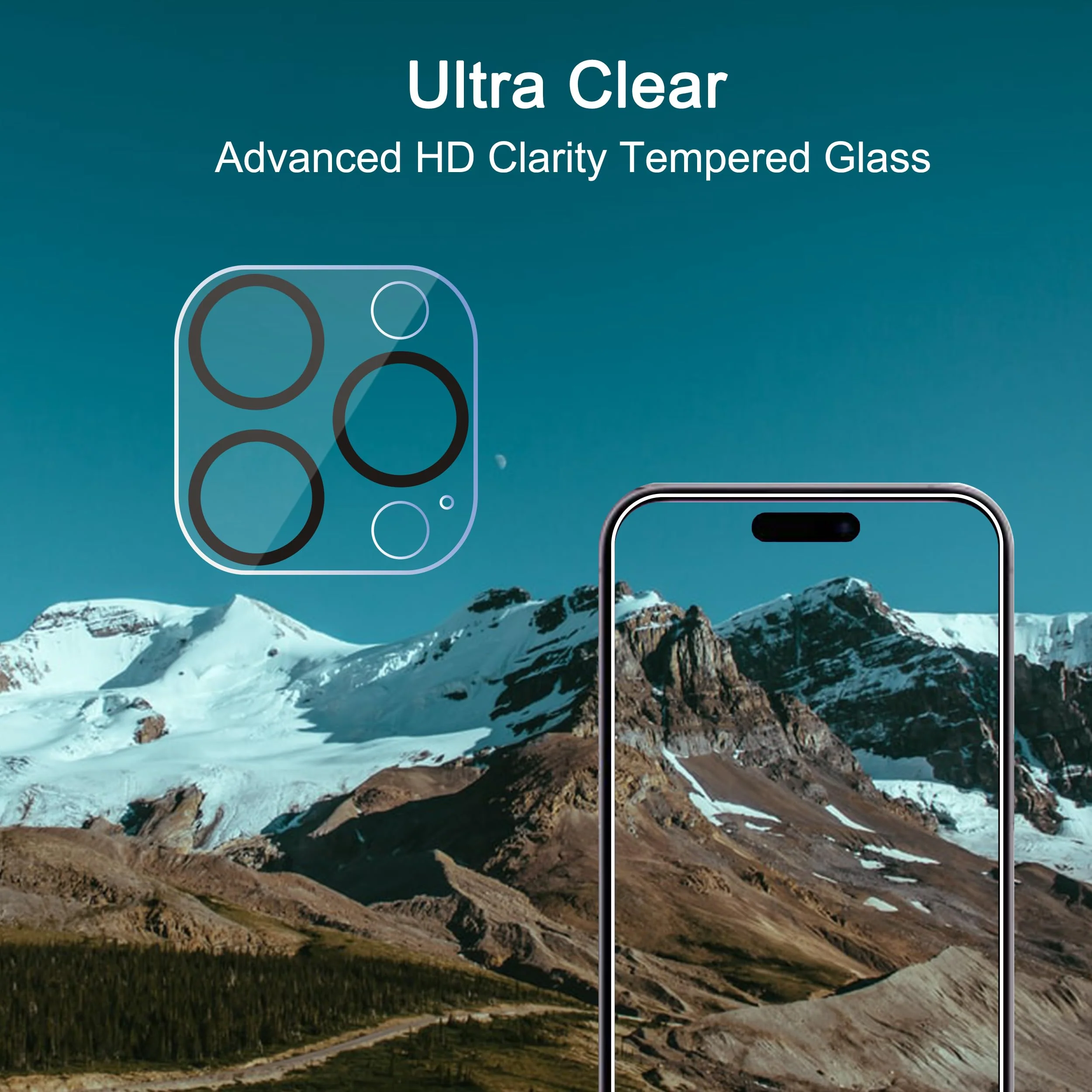 Ailun 3 Pack Camera Lens Protector for iPhone 15 Pro 6.1" ＆ iPhone 15 Pro Max 6.7",Tempered Glass,9H Hardness,Ultra HD,Anti-Scratch,Easy to Install,Case Friendly [Does not Affect Night Shots] iPhone 15 Pro 6.1"/15 Pro Max 6.7" - Image 4
