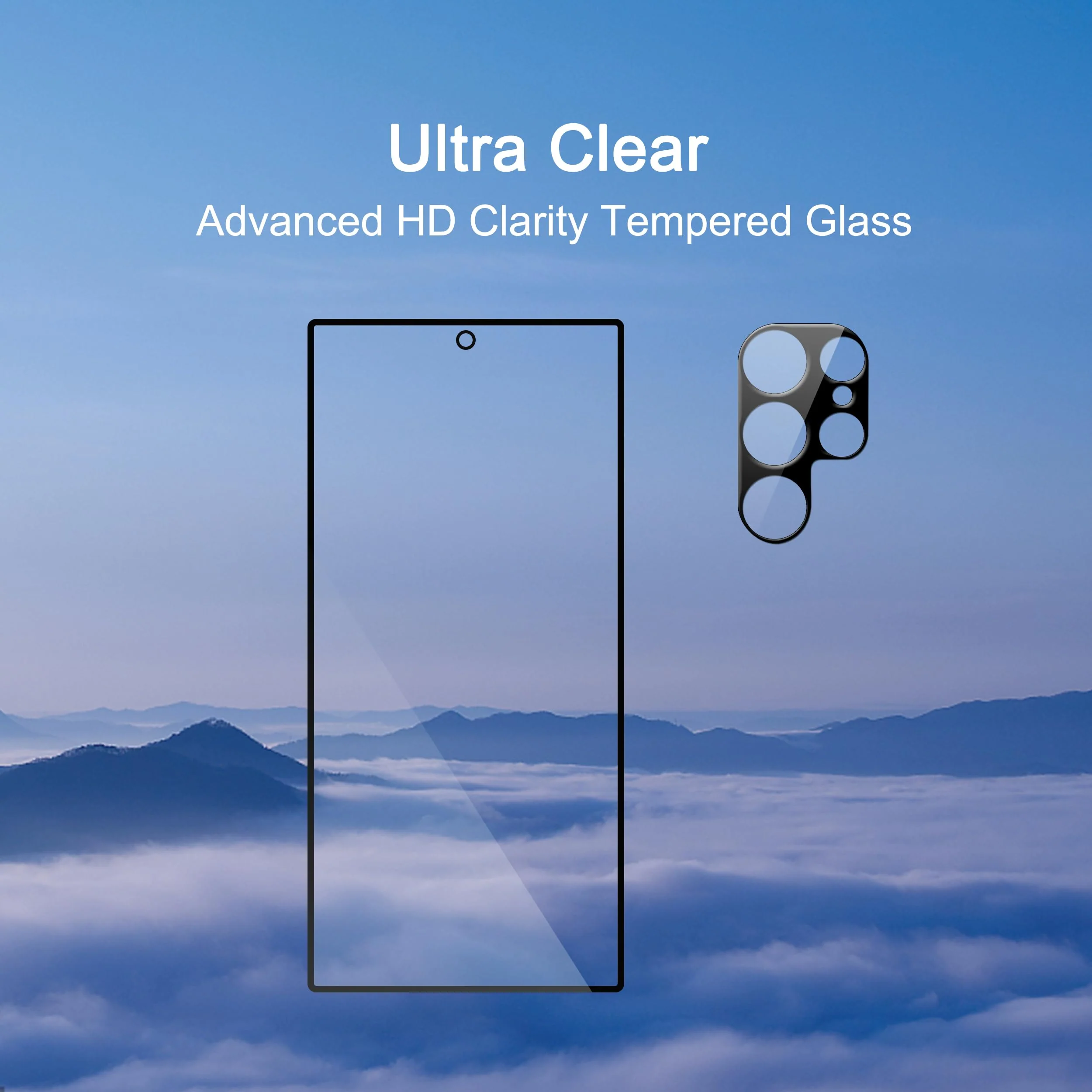 Ailun Glass Screen Protector for Galaxy S24 Ultra [6.8 Inch] 3Pack + 3Pack Camera Lens Tempered Glass Fingerprint Unlock 0.25mm Ultra Clear Anti-Scratch Case Friendly [Not For S24/S24 Plus] Galaxy S24 Ultra-6.8 Inch - Image 4