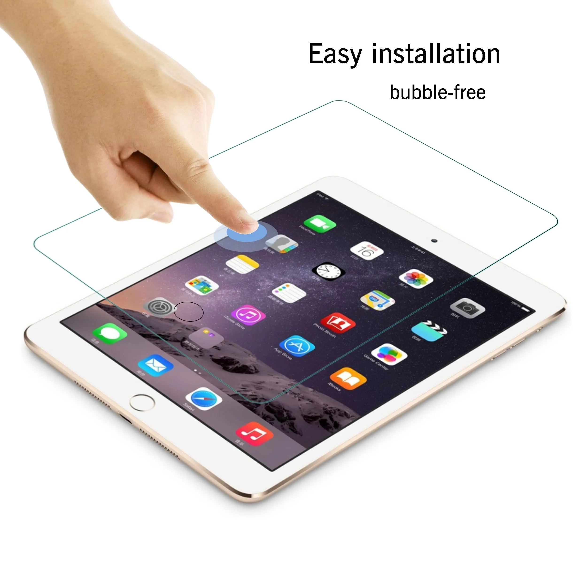 Ailun Screen Protector for iPad (9.7-Inch,2018/2017 Model,6th/5th Generation),iPad Air 1,iPad Air 2,iPad Pro 9.7-Inch 2016,Tempered Glass Film,Apple Pencil Compatible,Case Friendly - Image 2