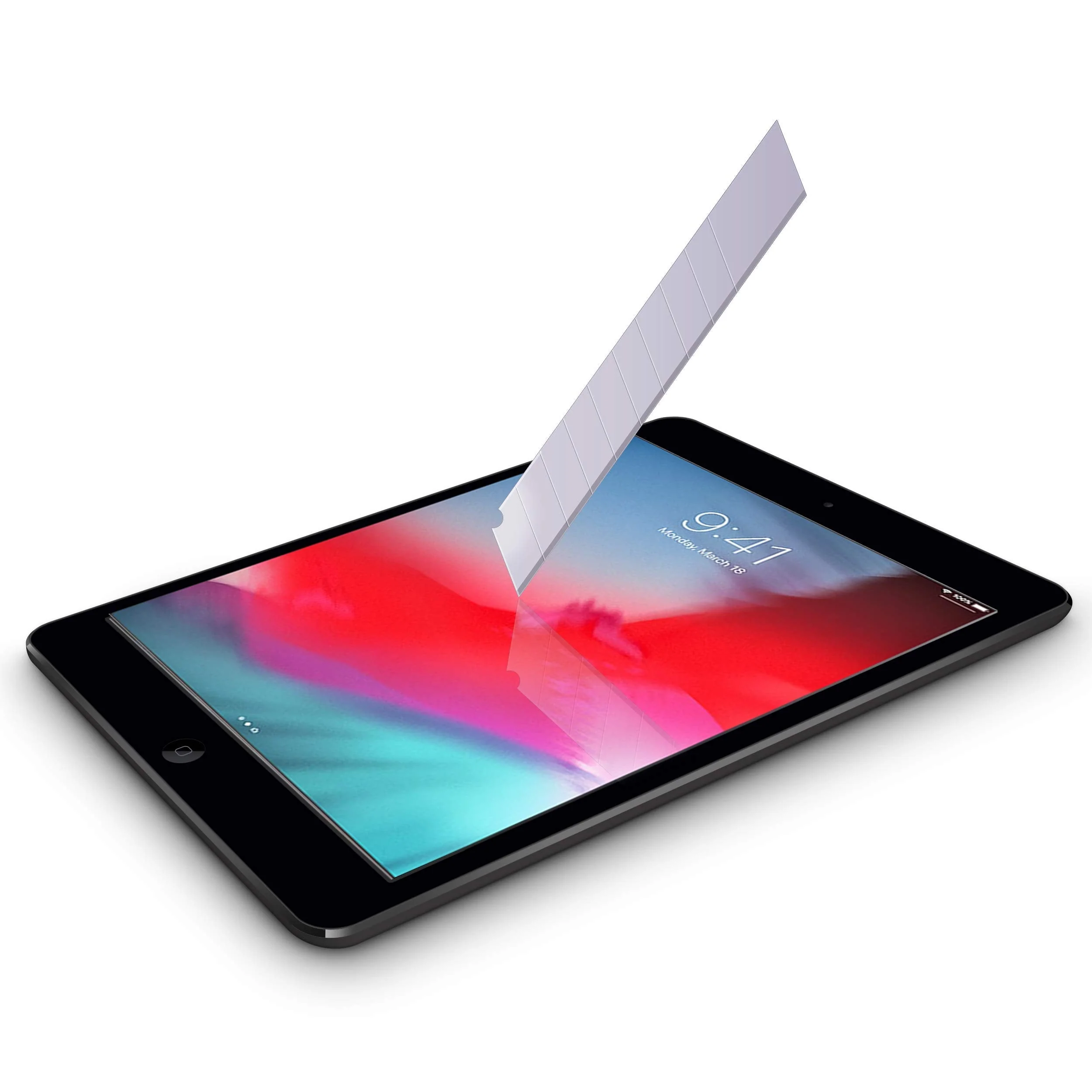 Ailun Screen Protector for iPad Mini 4, iPad Mini 5 2019 2Pack Tempered Glass 2.5D Edge Ultra Clear Transparency Anti Scratches Case Friendly - Image 4