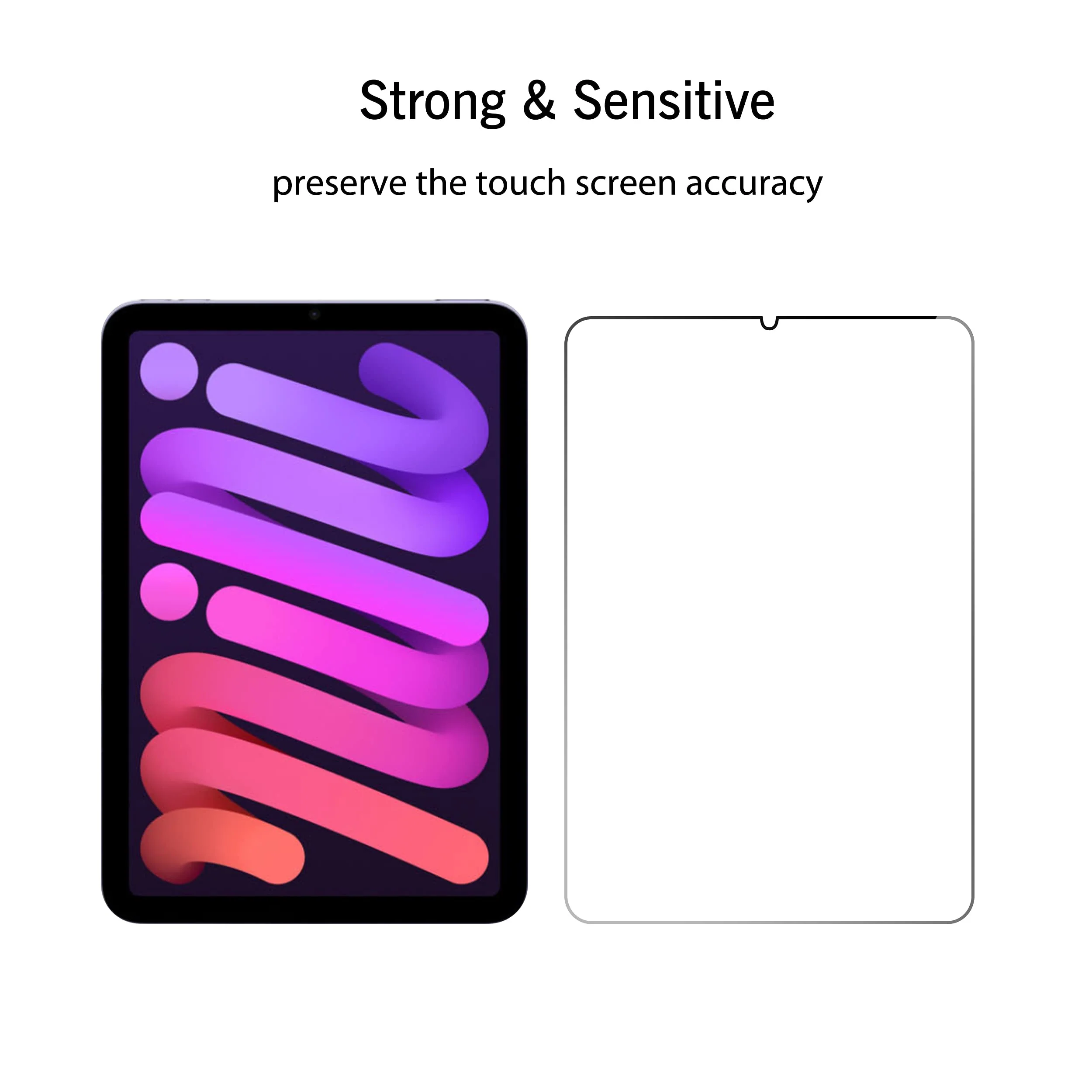 Ailun Screen Protector for iPad Mini 6[8.3 Inch] [2021 Release] Tempered Glass 2.5D Edge Ultra Clear Transparency, Anti-Scratches Case Friendly [2 Pack] 1 - Image 5