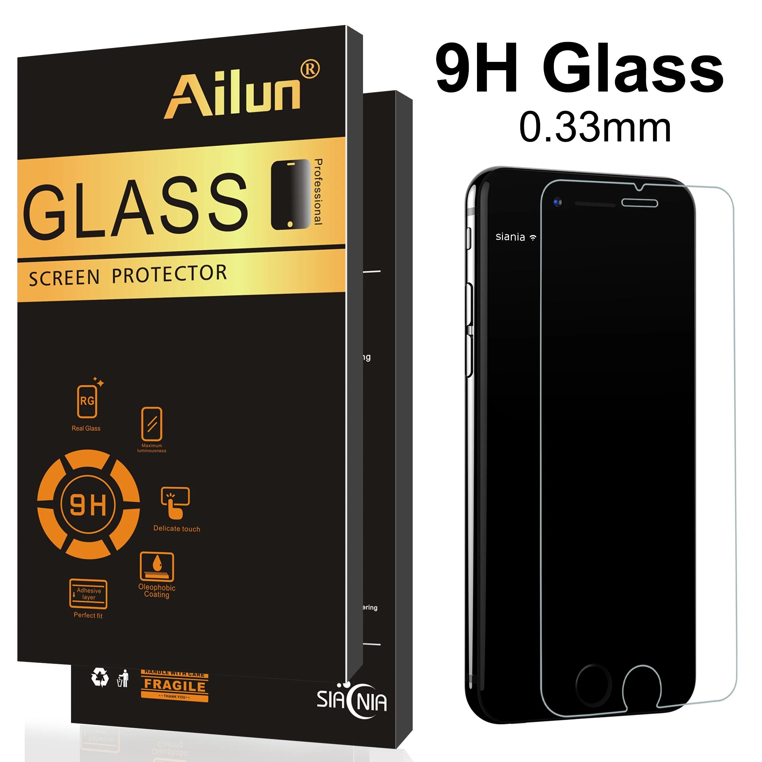 Ailun Screen Protector for iPhone 8 Plus,7 Plus,6s Plus,6 Plus, 5.5 Inch 3Pack Case Friendly Tempered Glass - Image 2