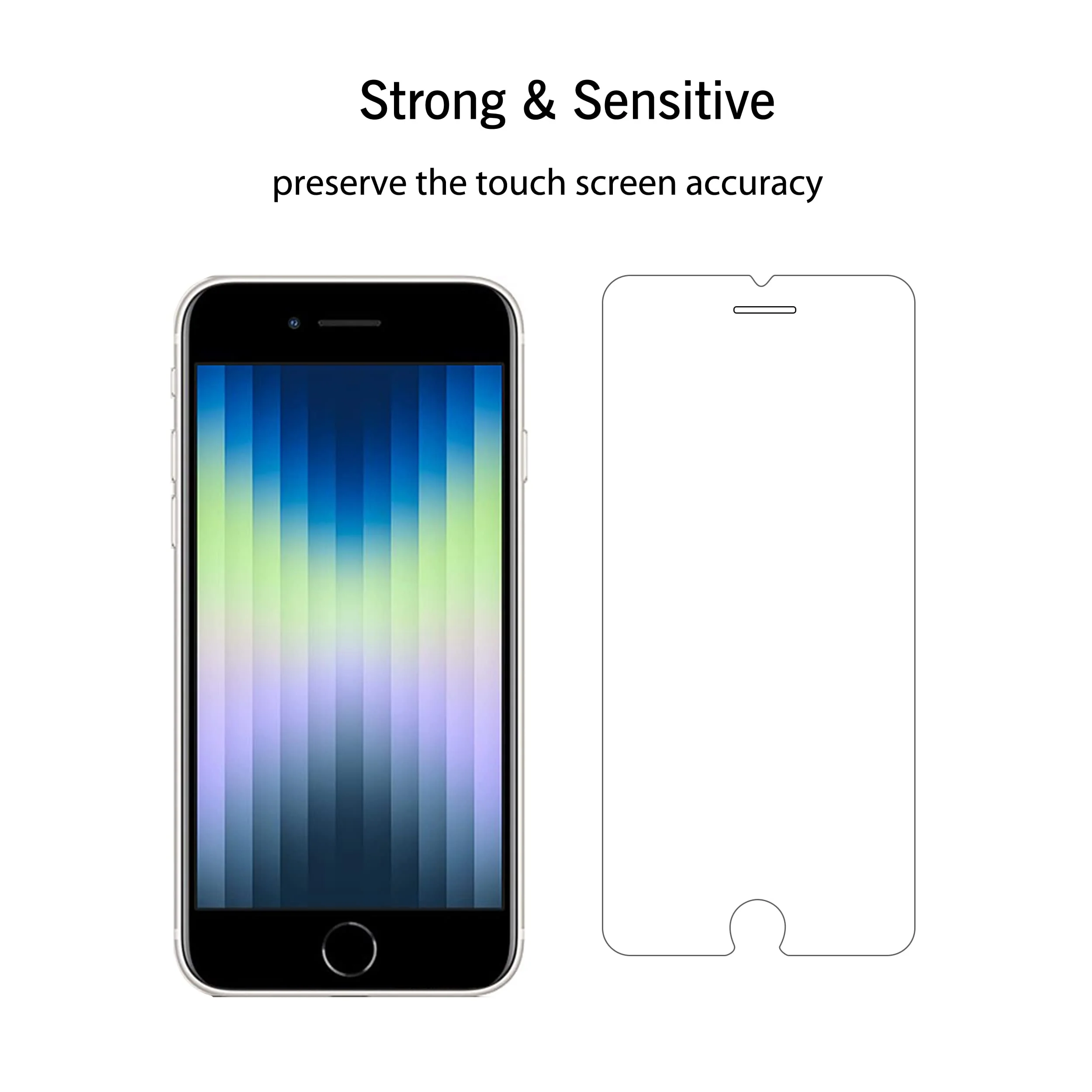 Ailun Screen Protector for iPhone SE 2020 2nd/2022 3rd Generation, iPhone 8,7,6s,6, 4.7-Inch Tempered Glass 0.25mm Case Friendly 3 Pack Clear - Image 5