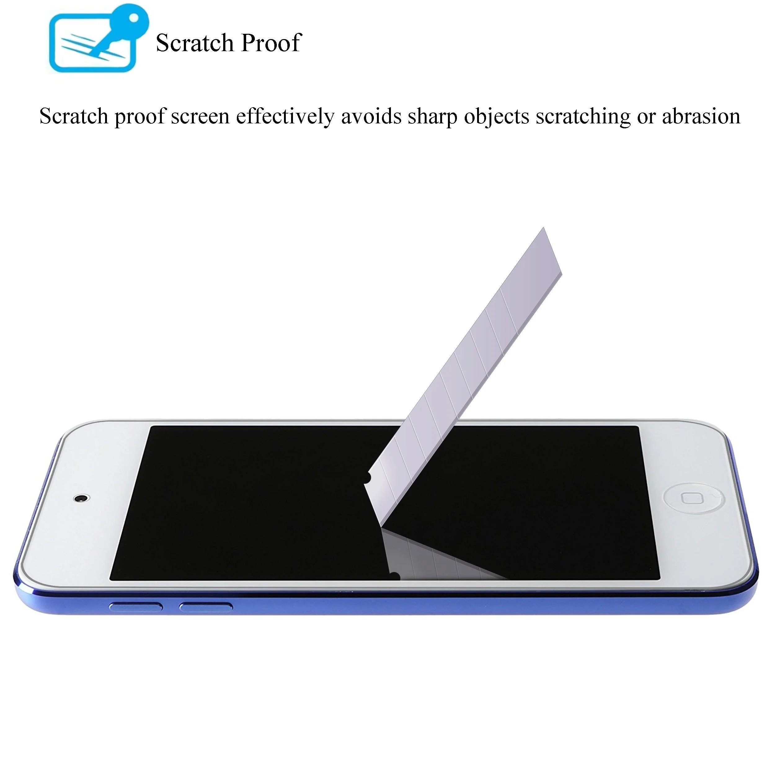 Ailun Screen Protector for iPod Touch 7/6/5 Curved Edge Tempered Glass 3Pack Compatible with iPod Touch 7th Generation 2019 Released 6th Generation 2015 Released 5th Generation Case Friendly - Image 3