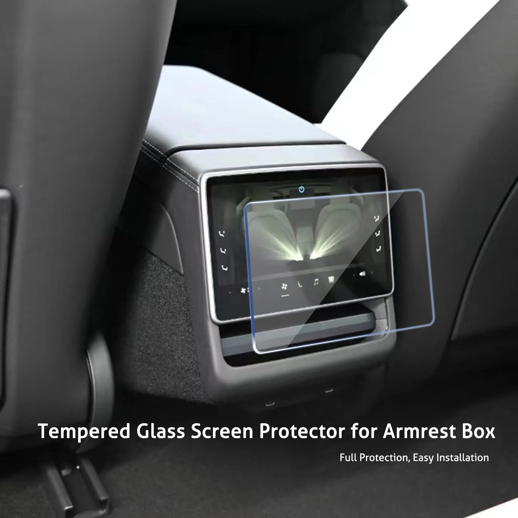 Ailun Tempered Glass Screen Protector for Tesla Model 3 2024 Highland Refresh Center Console Dashboard Touchscreen [15.4 Inch] with Auto Alignment Tool + Armrest Box Screen Protector [8 Inch] - Image 5