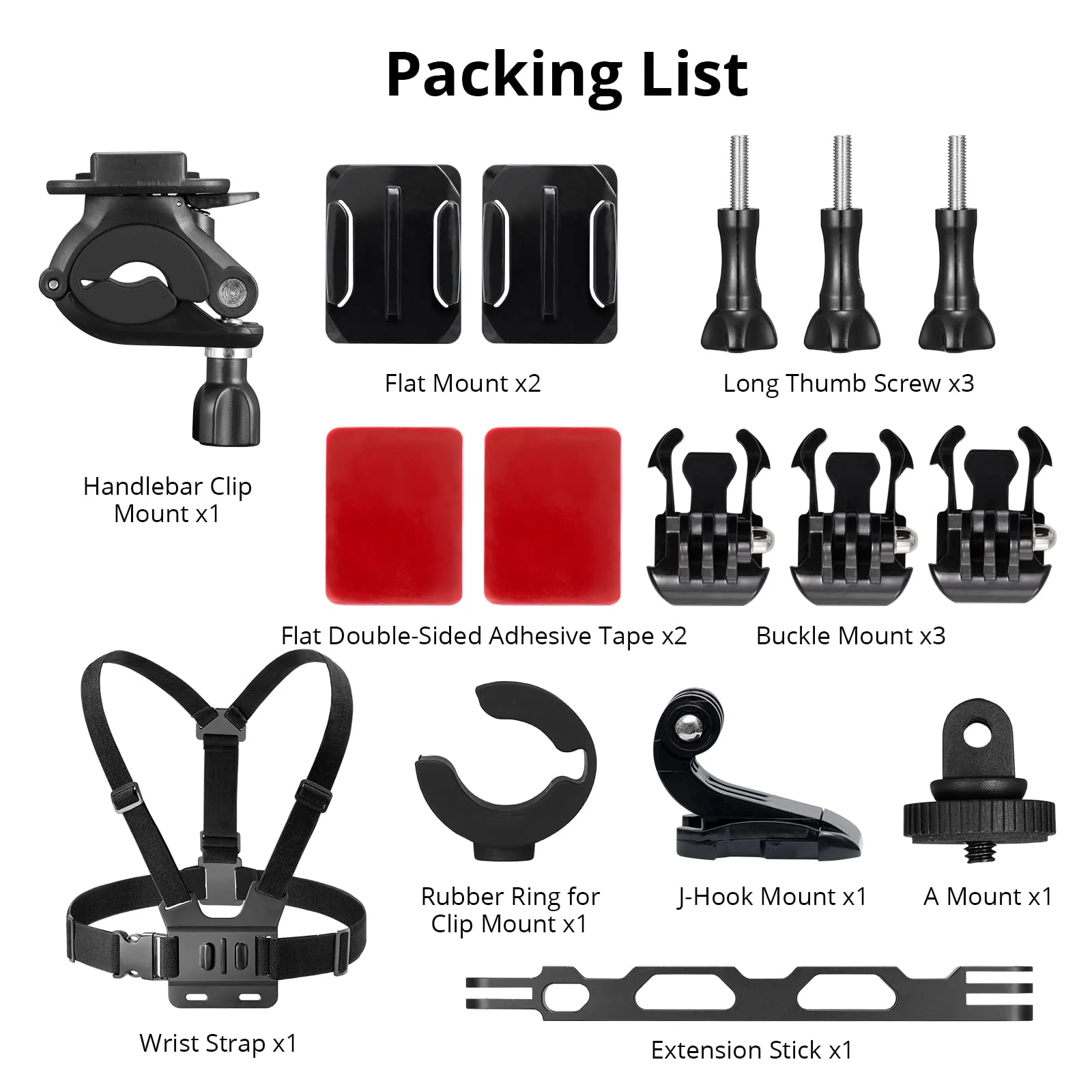 AKASO Action Camera Bike Kit Compatible for EK7000/EK7000 Pro/Brave 4/Brave 4 Pro/Brave 7 LE/Brave 7/Brave 8/V50X/V50 Pro/V50 Elite/GoPro Hero 11 10 9 8 7/DJI/Apexcam Action Camera - Image 5