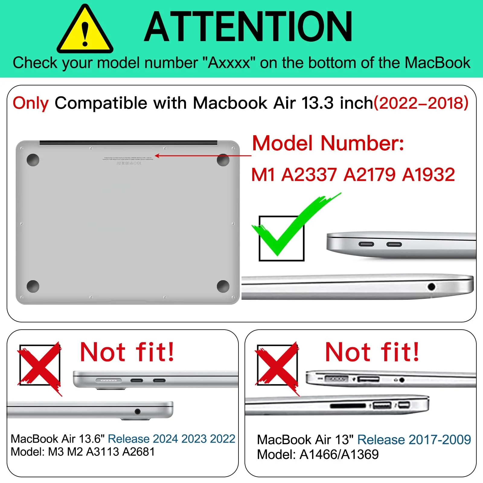 AKIT Compatible with MacBook Air 13 Inch Case M1 2022 2021 2020 2019 2018 Release A2337 A2179 A1932, Matte Black Plastic Laptop Hard Shell Case + Screen Protector + Keyboard Cover, Astronaut - Image 2