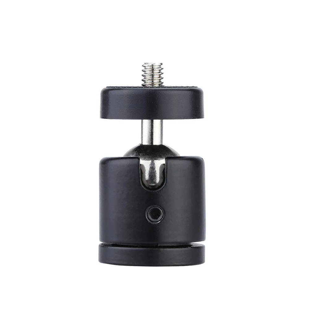 AKOAK 1/4" Swivel Mini Ball Head Screw Tripod Mount for DSLR Camera Camcorder Light Bracket, Pack of 1 - Image 2