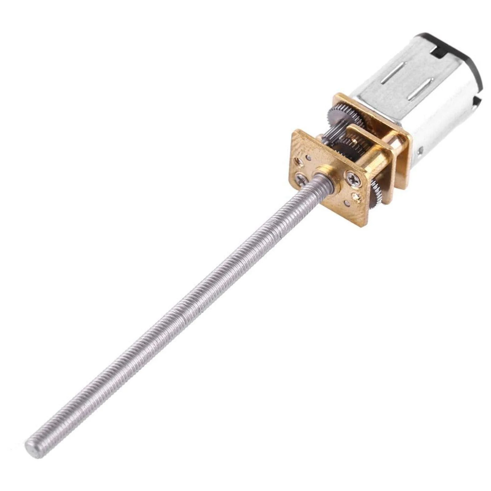 Akozon 6 V Gear Motor with Long M3 55 mm Screw Thread Output Shaft Speed Reduction Gear Motor 30/60/100/150/200/300/40/500 RPM (300 RPM) 300 rpm.