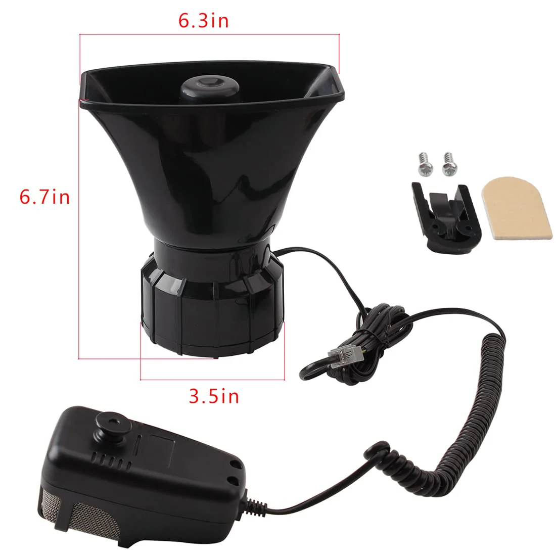 Alarm Horn Siren PA Speaker Mic System,BANHAO 100w 12v 7 Sound Loud Car Alarm Police Horn Police Car Siren Horn Speaker System Emergency Amplifier Alarm Kit Horn for 12V Truck Lorry Boat Car - Image 5
