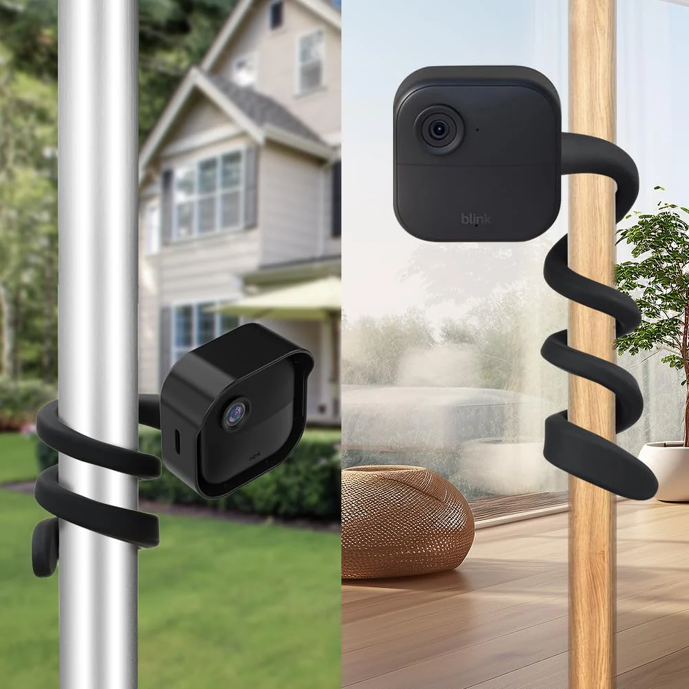 All-New Flexible Twist Mount Compatible with Blink Outdoor (4th &3rd Gen), Weather Proof Protective Housing for Blink Camera System (Black, 2Pack) 2 Pack Black - Image 5