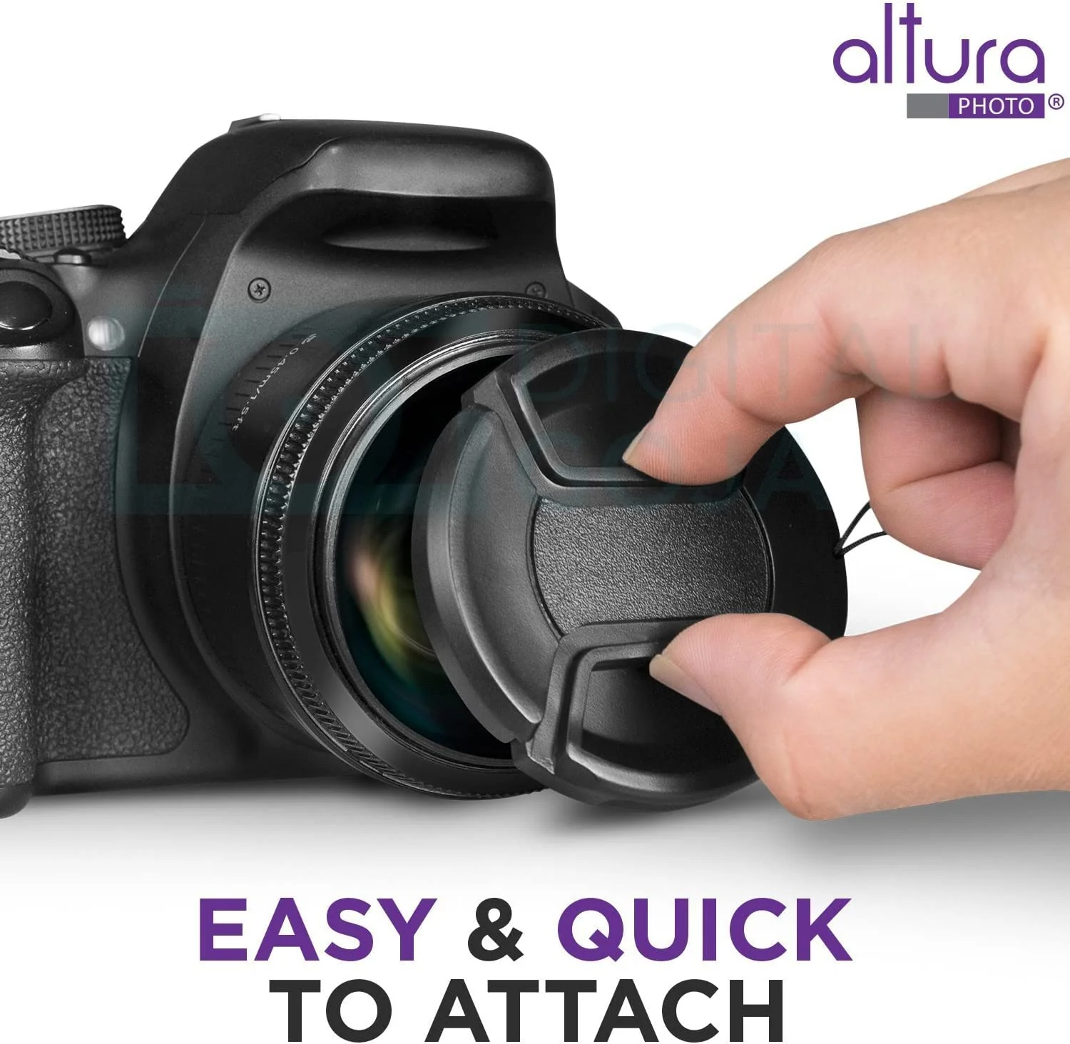 Altura Photo 49mm Lens Cap - 2 Pack Canon Lens Cap Cover for EOS M50 M M2 M3 M5 M6 M10 M100 M200 R50 R100 with EF-M 15-45mm f3.5-6.3, EF 50mm f/1.8 STM, RF-S18-45mm F4.5-6.3 is STM Lens and More - Image 4