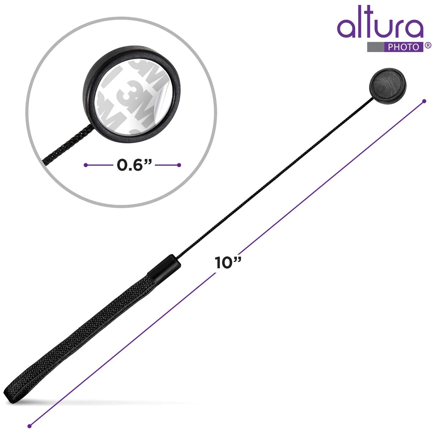 Altura Photo 5 Pcs Lens Cap Keeper, Camera Lens Cap Leash for DSRL & Mirrorless Lenses - Lens Cap Tether/Lens Holder for Canon, Nikon, Sony, Sigma, Tamron & Others Camera Lens Accessories - Image 4