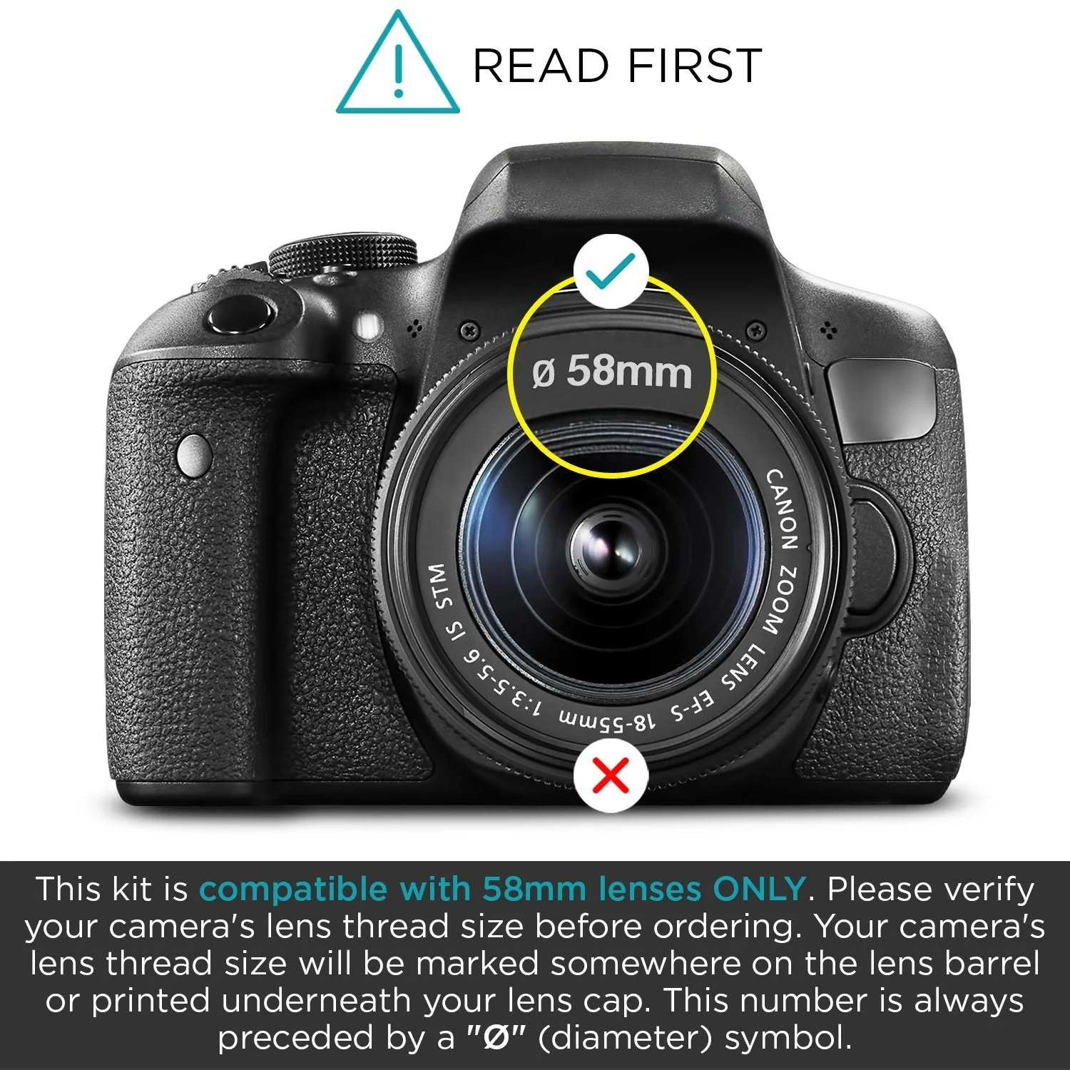 Altura Photo 58MM Lens Filter Kit - Includes 58MM ND Filter, 58MM Polarizer Filter, 58MM UV Filter - UV, CPL Polarizing Filter, Neutral Density for Camera Lens with 58MM Filters + Lens Filter Case - Image 2