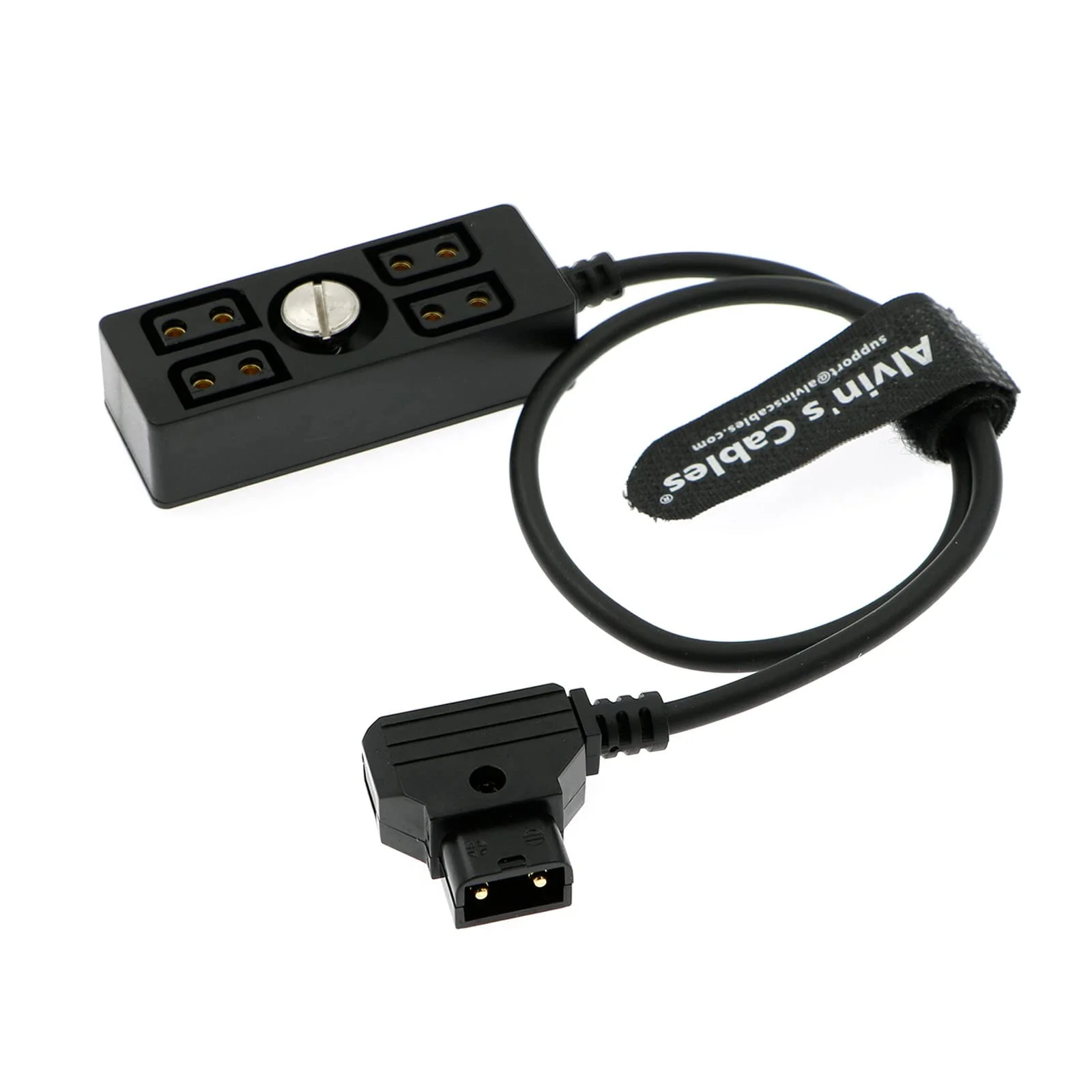 Alvin's Cables D-tap Splitter Cable Dtap Male to 4 Port D Tap Female Splitter Hub Power Cable for ARRI RED Teradek SmallHD SmallRig V-Mount|Gold-Mount Battery 40cm/15.7in 40cm/15.7in with screw 1 to 4