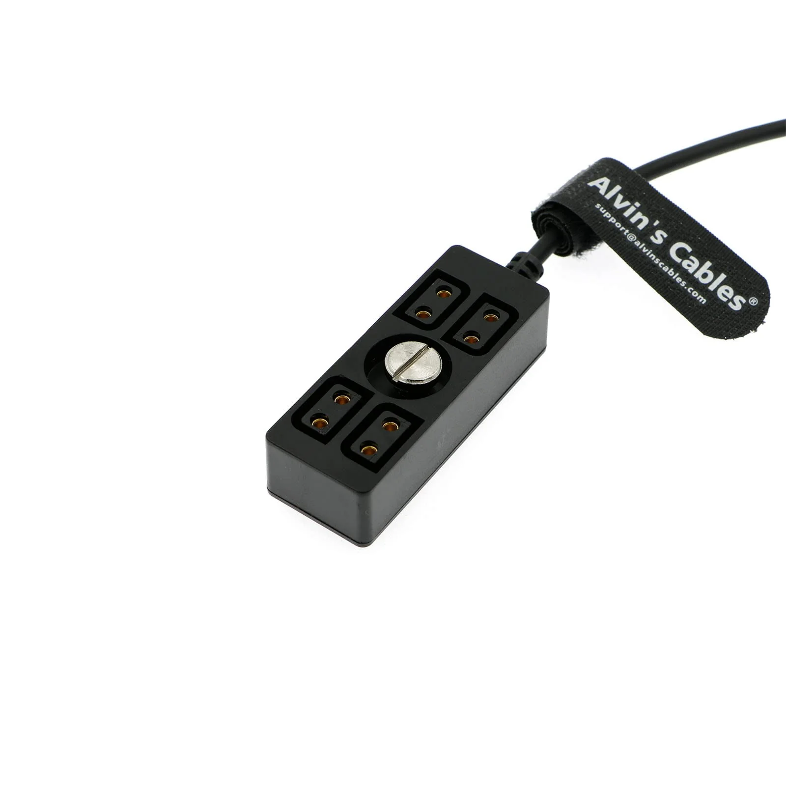 Alvin's Cables D-tap Splitter Cable Dtap Male to 4 Port D Tap Female Splitter Hub Power Cable for ARRI RED Teradek SmallHD SmallRig V-Mount|Gold-Mount Battery 40cm/15.7in 40cm/15.7in with screw 1 to 4 - Image 2