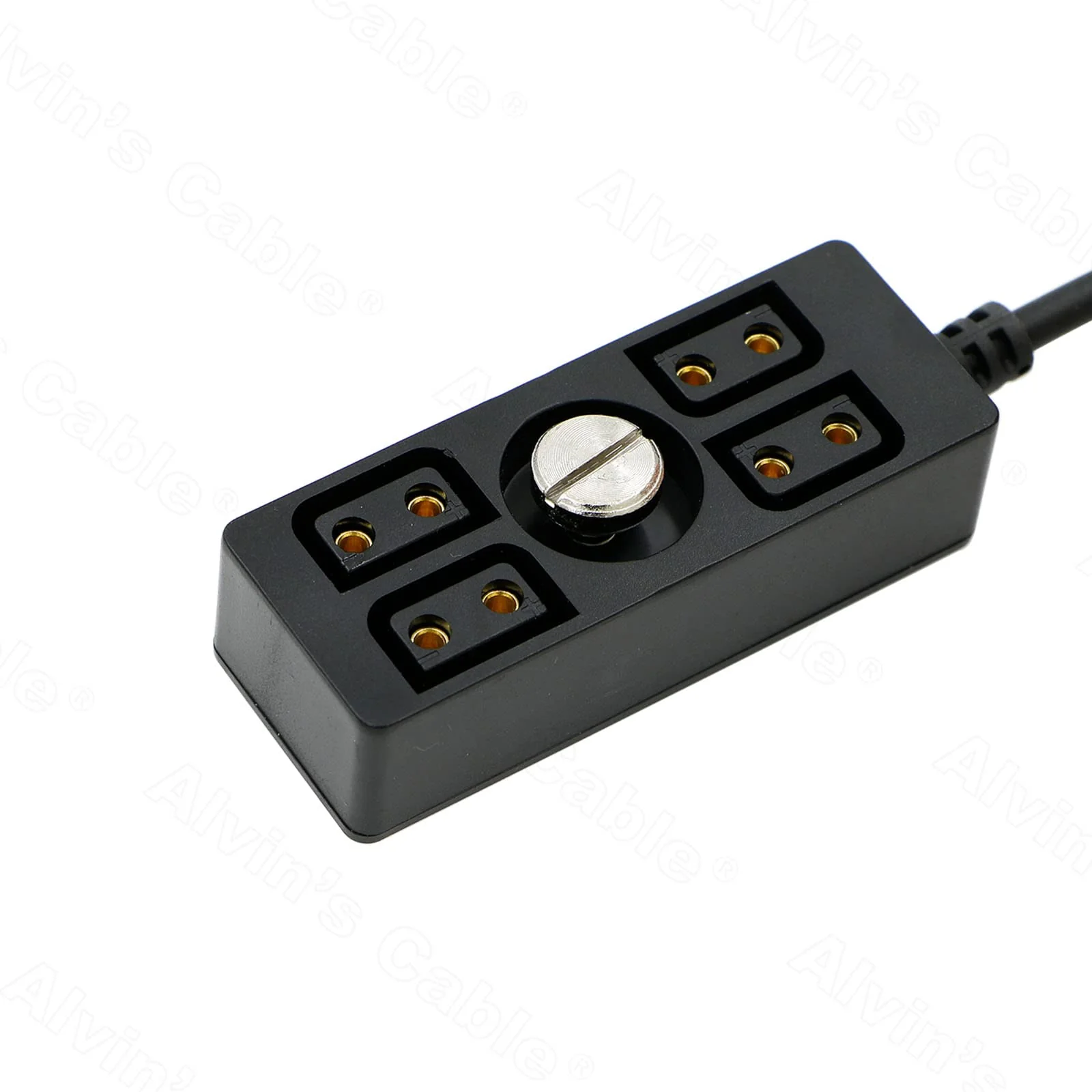 Alvin's Cables D-tap Splitter Cable Dtap Male to 4 Port D Tap Female Splitter Hub Power Cable for ARRI RED Teradek SmallHD SmallRig V-Mount|Gold-Mount Battery 40cm/15.7in 40cm/15.7in with screw 1 to 4 - Image 4