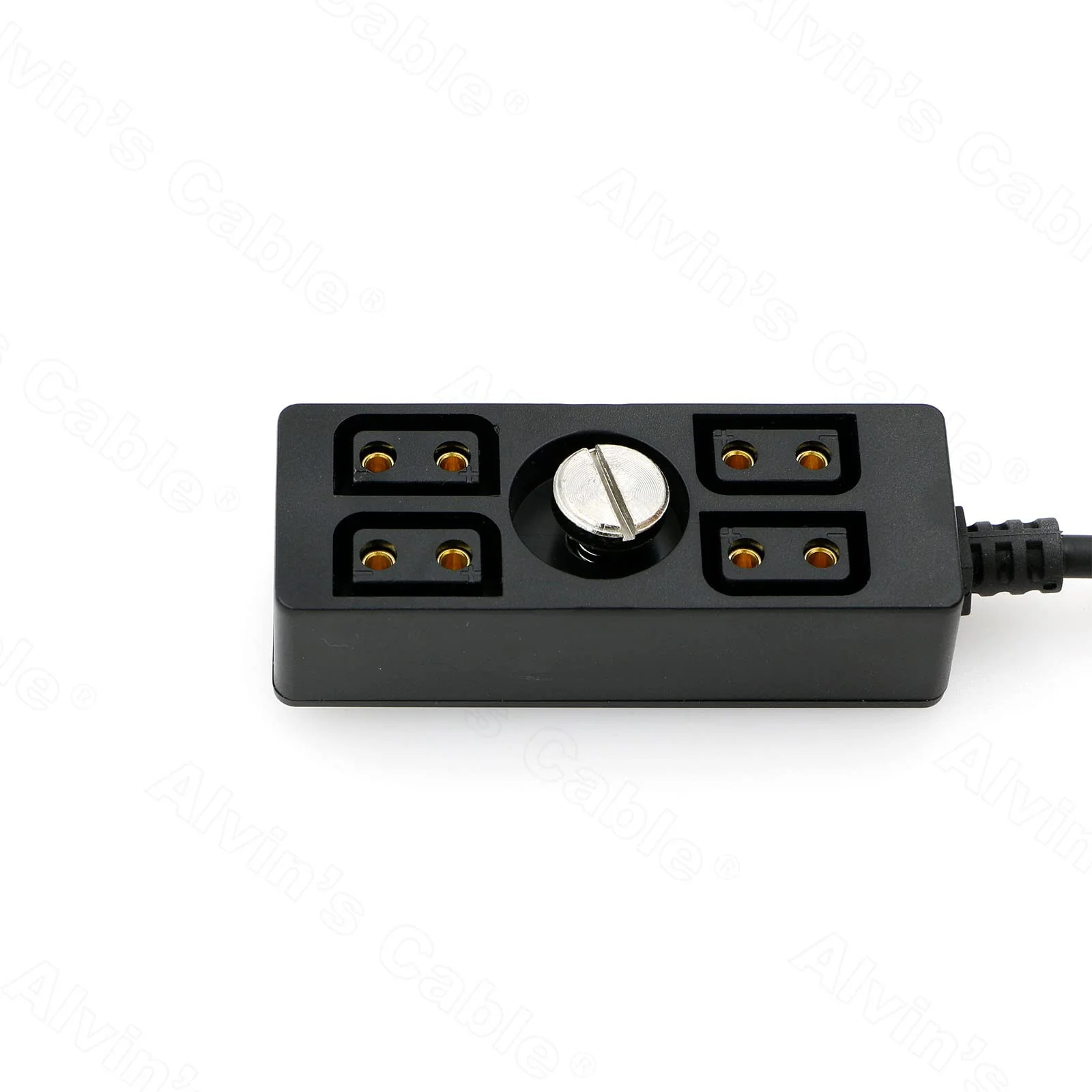 Alvin's Cables D-tap Splitter Cable Dtap Male to 4 Port D Tap Female Splitter Hub Power Cable for ARRI RED Teradek SmallHD SmallRig V-Mount|Gold-Mount Battery 40cm/15.7in 40cm/15.7in with screw 1 to 4 - Image 5
