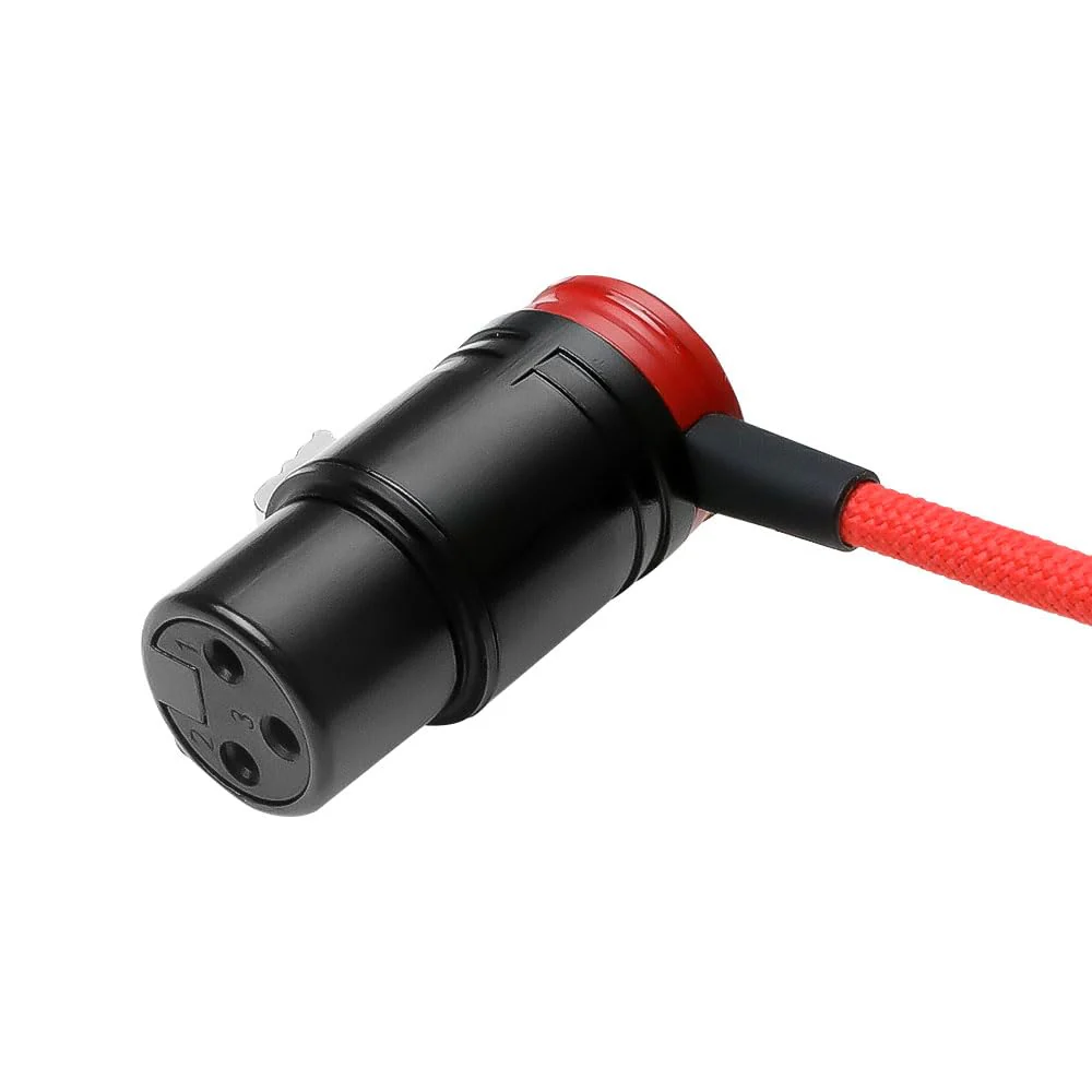 Alvin's Cables Low-Profile XLR 3 Pin Male to Female Ultra-Flexible Coiled Cable, Aramid-Reinforced for Sony|Canon|Blackmagic Pro Cameras & Studio Audio(Red) - Image 4