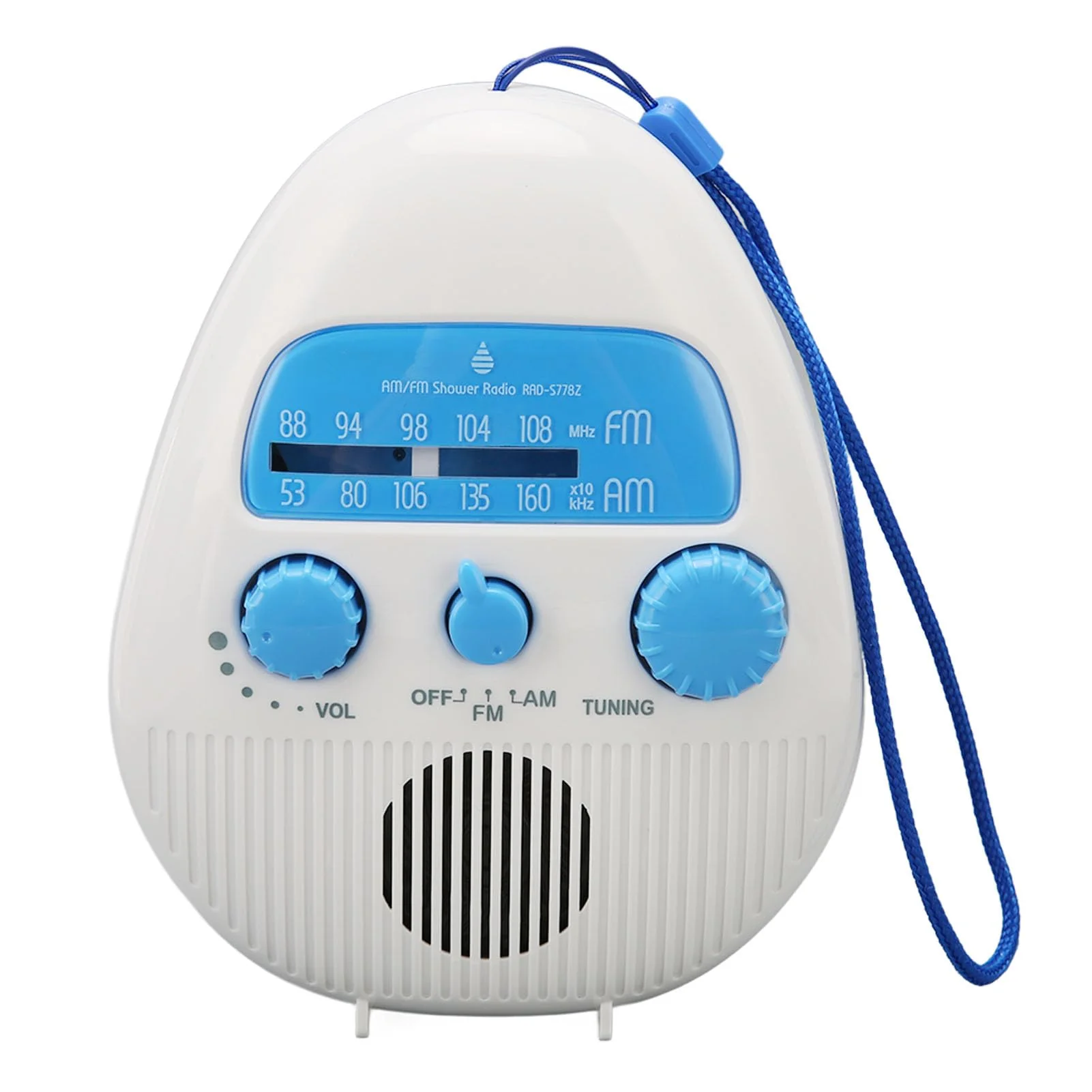 AM FM Shower Radio, Waterproof Portable Shower Radio ABS Material, Built in Speaker, FM AM Receiver, Easy, for Bathroom or On The - Image 7