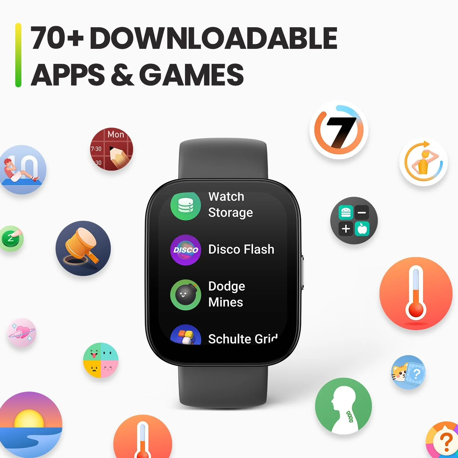 Amazfit Bip 5 Smart Watch 46mm, GPS, Alexa Built-in, Bluetooth Calling, 10-Day Battery, Heart-Rate & VO2 Max, Sleep Health Monitoring, AI Fitness App,120+ Sports Modes, for Android & iPhone, Black Soft Black - Image 6