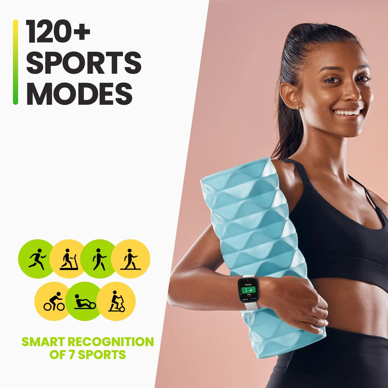 Amazfit Bip 5 Smart Watch 46mm, GPS, Alexa Built-in, Bluetooth Calling, 10-Day Battery, Heart-Rate & VO2 Max, Sleep Health Monitoring, AI Fitness App,120+ Sports Modes, for Android & iPhone, Black Soft Black - Image 8