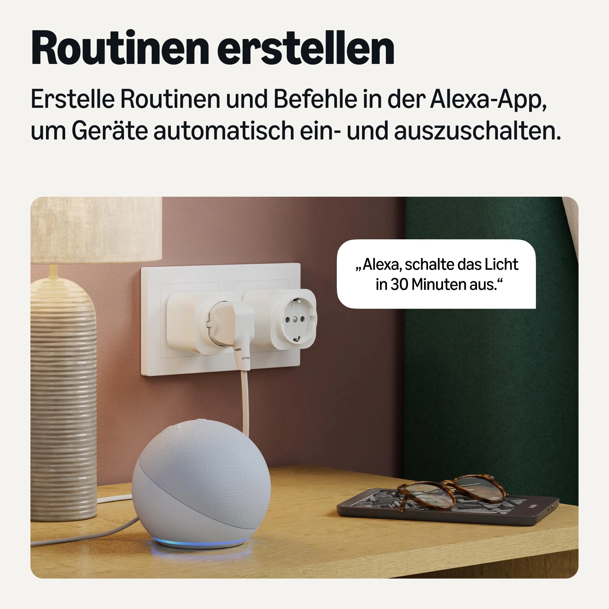 Amazon Basics 1 x Smart Wi-Fi Socket 2.4GHz Wi-Fi for EU Socket Indoor Use Only Compatible with Alexa White 1 Stück - Image 4