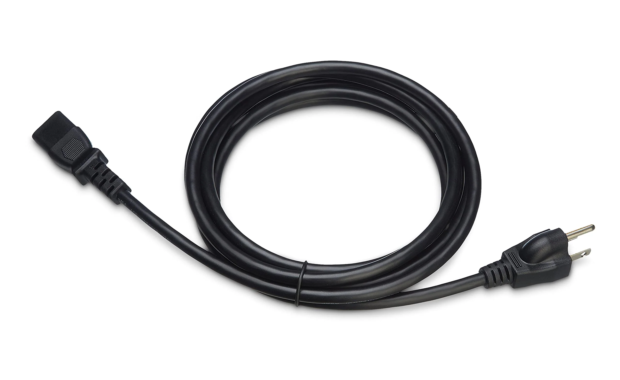 Amazon Basics 10 Feet Computer Monitor TV Replacement 3 Prong AC Power Cord, 18 AWG, 125 Volts, Black - Image 4