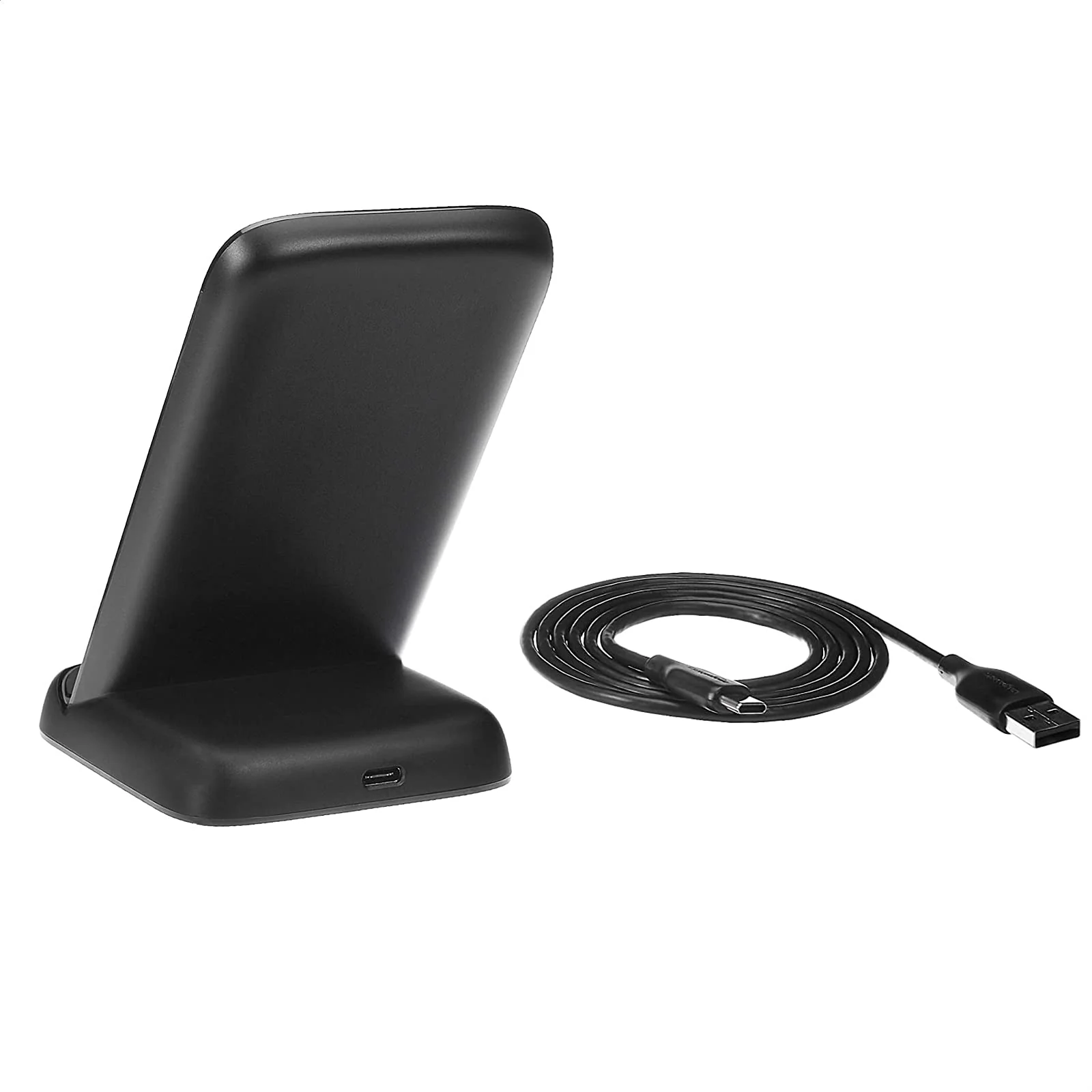 Amazon Basics 10W Qi Certified Wireless Charging Stand (iPhone 15/14/13/12/11/X, Samsung), with USB Cable (No AC Adapter), Black - Image 2
