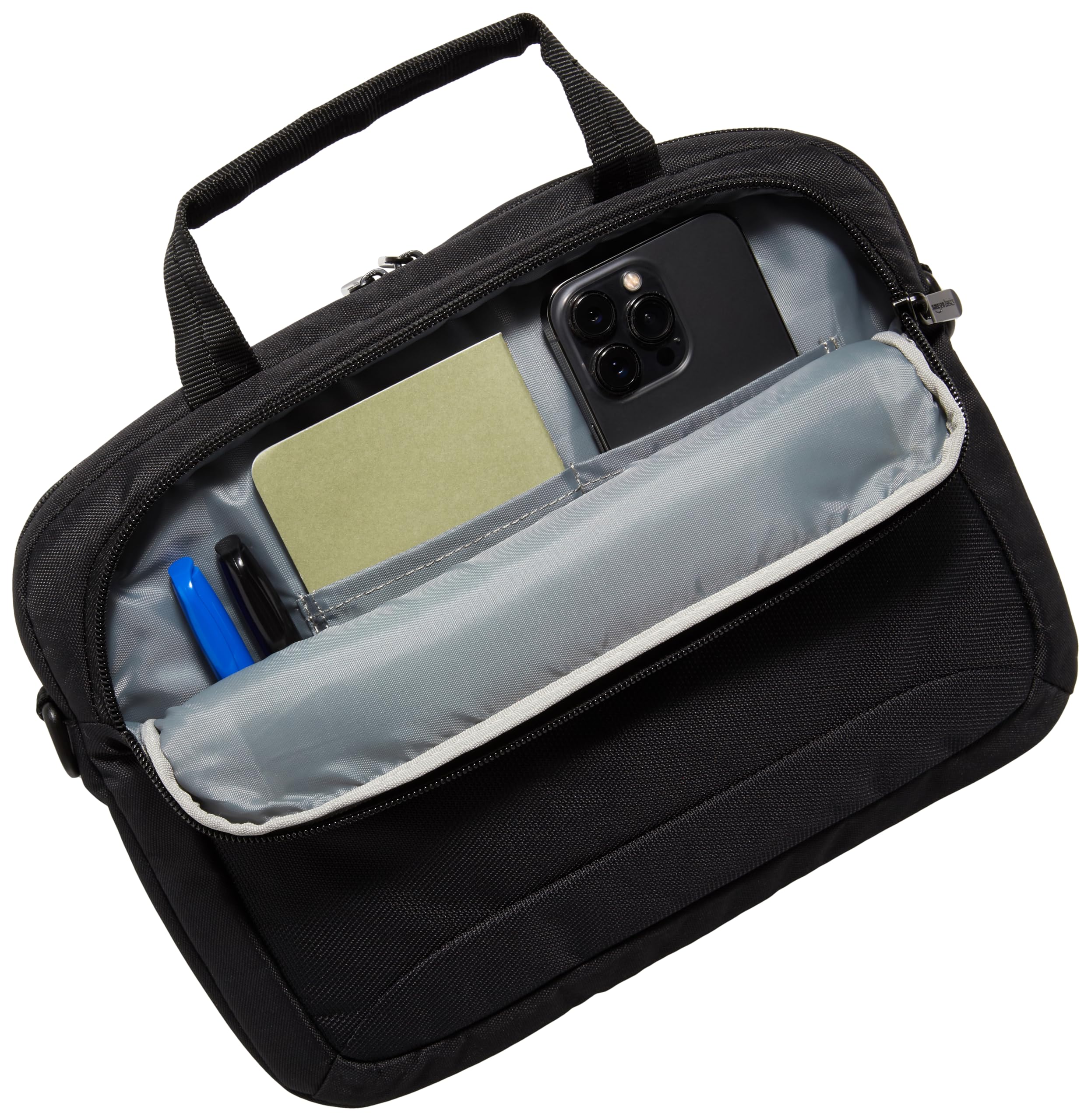 Amazon Basics 11.6-Inch Laptop and iPad Tablet Shoulder Bag Carrying Case, Black 11.6 Inch 1-pack - Image 3