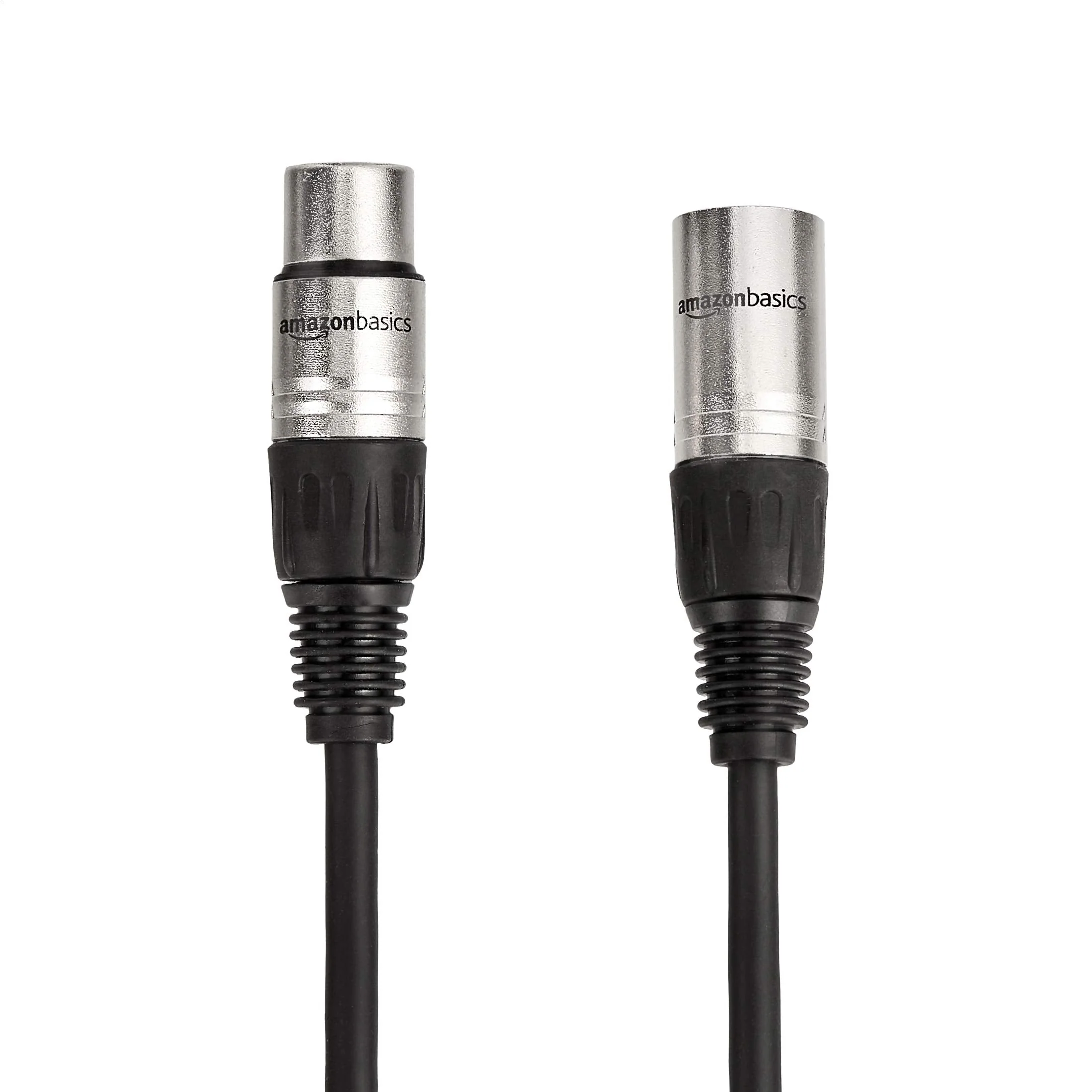 Amazon Basics 2-Pack XLR Microphone Cable for Speaker or PA System, All Copper Conductors, 6MM PVC Jacket, 25 Foot, Black 25 Feet - Image 3
