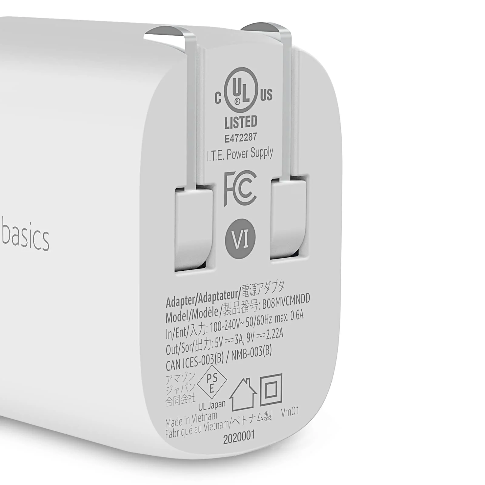 Amazon Basics 20W One-Port USB-C Wall Charger with Power Delivery PD for Tablets & Phones (iPhone 16/15/14/13/12/11/X, iPad, Samsung, and more), non-PPS, 1.81 x 1.73 x 1.09 inches, White 20W (1 USB-C) - Image 2