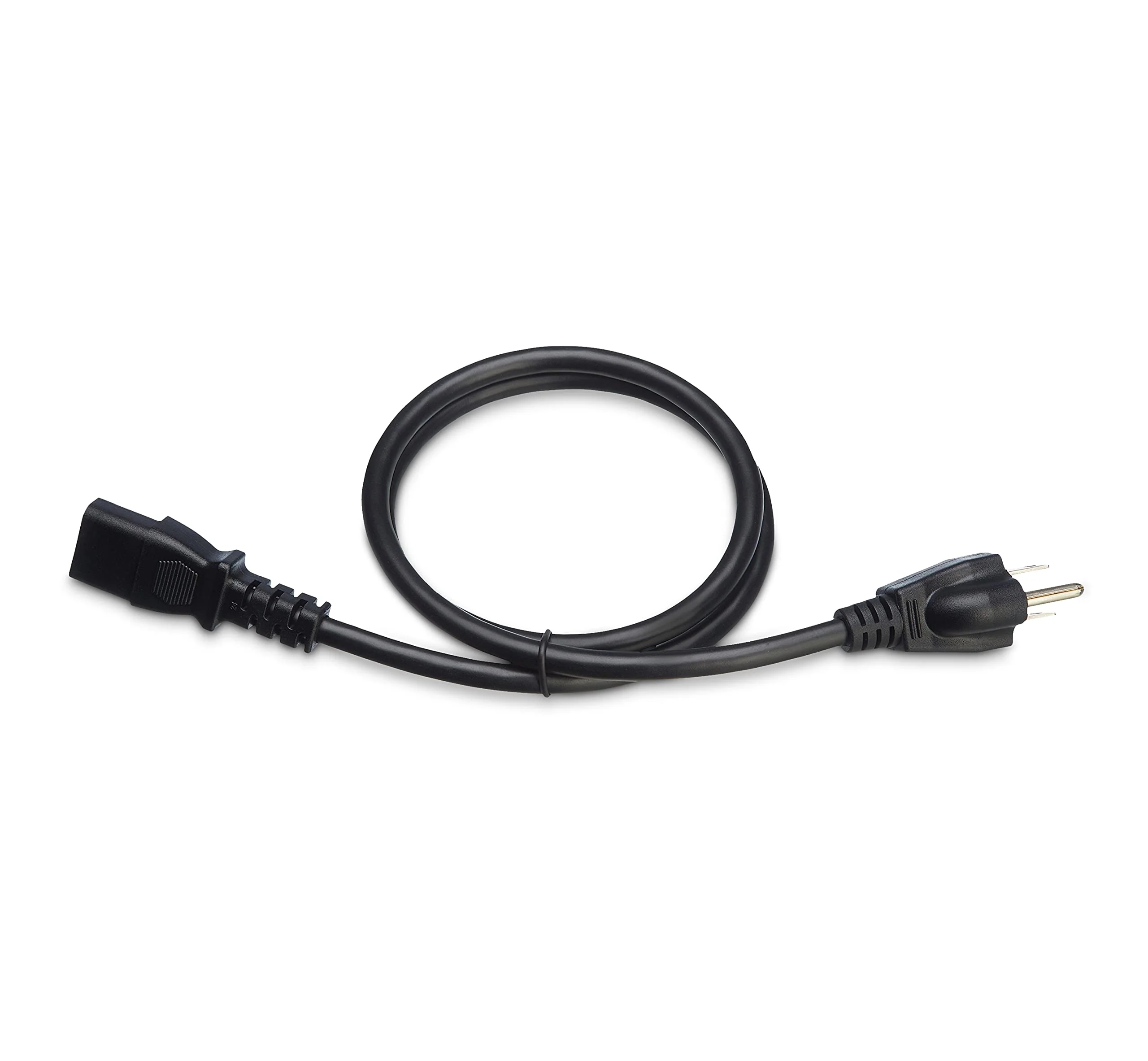 Amazon Basics 3 Feet Computer Monitor TV Replacement 3 Prong AC Power Cord, 18 AWG, 125 Volts, Black - Image 4
