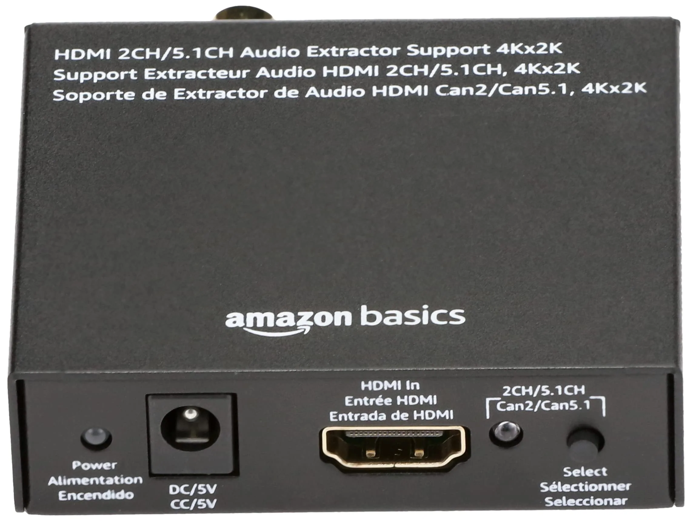 Amazon Basics 4K HDMI to HDMI and Audio (RCA Stereo or Spdif) Extractor Converter (Supports Apple TV, Fire TV and Blue-Ray Players), Black - Image 5