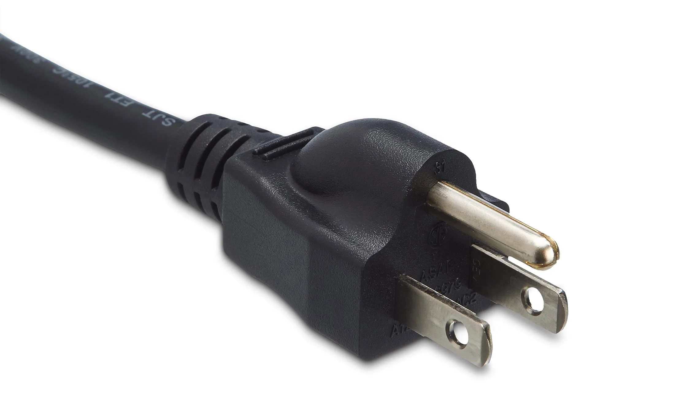 Amazon Basics Computer Monitor TV Replacement Power Cord - 6-Foot, Black 6' 1-Pack - Image 3