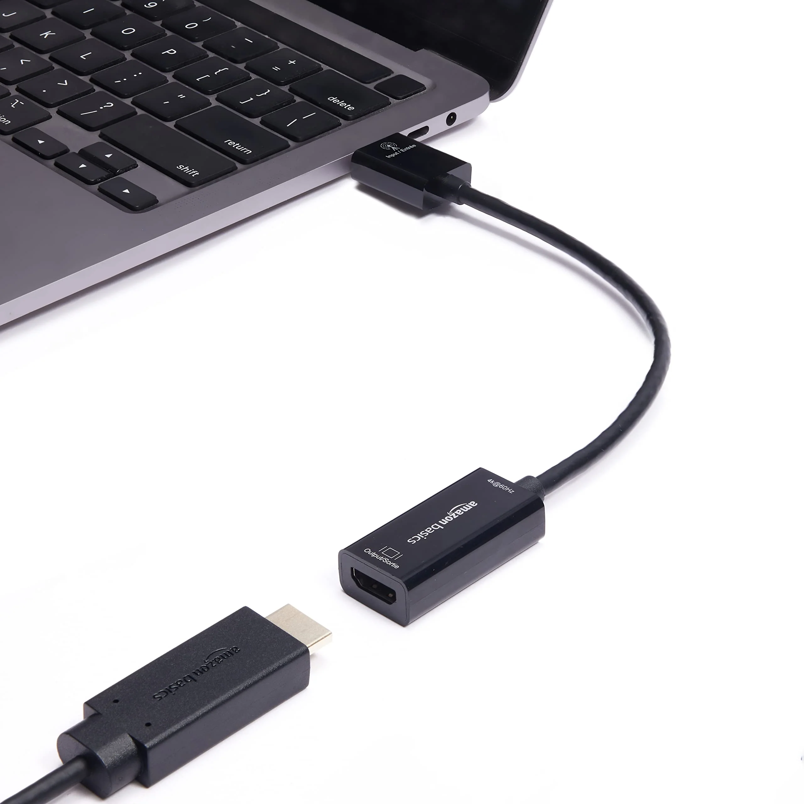 Amazon Basics DisplayPort (4k@60Hz) to HDMI Female Converter (Not Compatible with a USB Port), Black, 9.25 x 0.87 x 0.47 in - Image 7