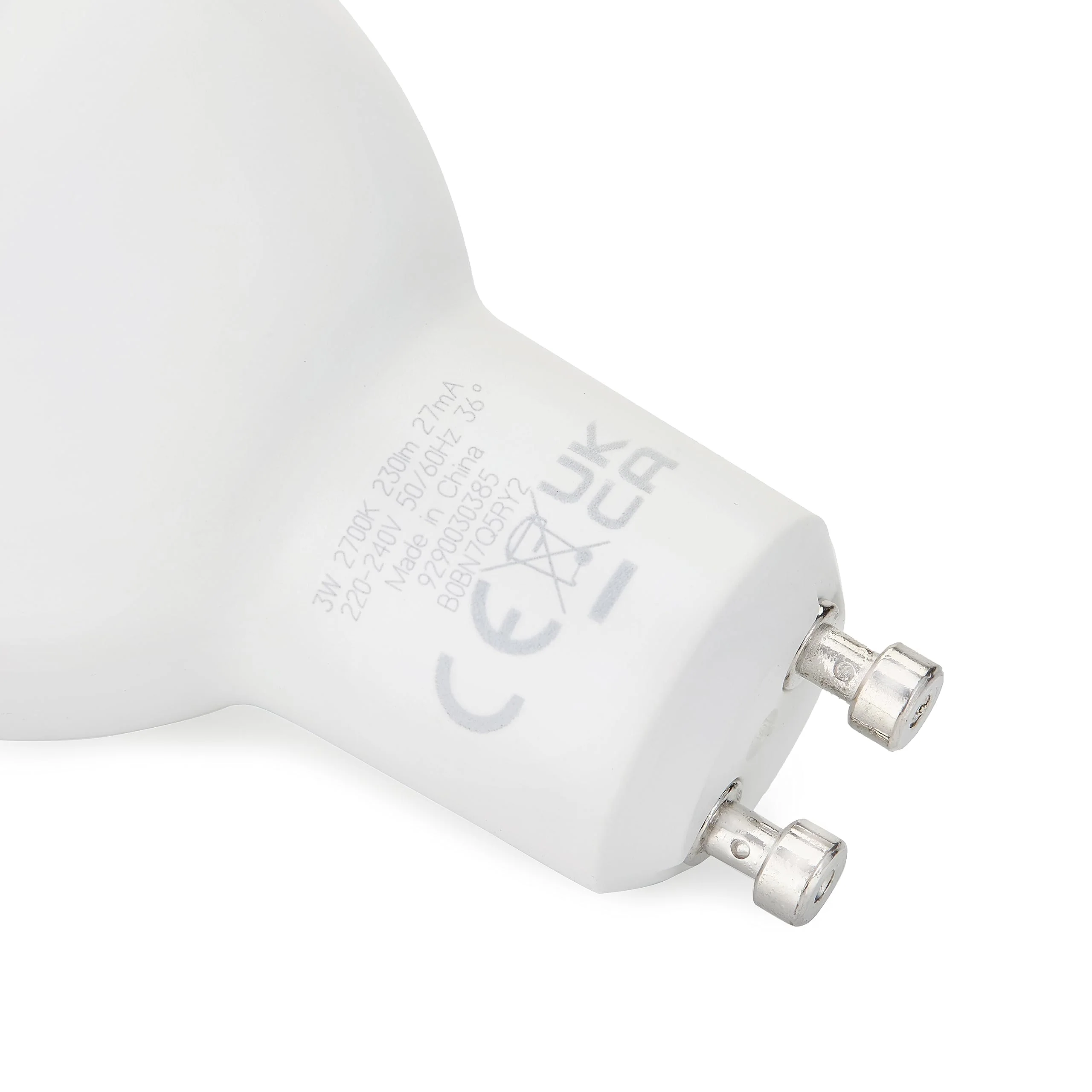 Amazon Basics GU10 3W (35W Equivalent) LED Spotlight Warm White Non-Dimmable (Pack of 10) - Image 4