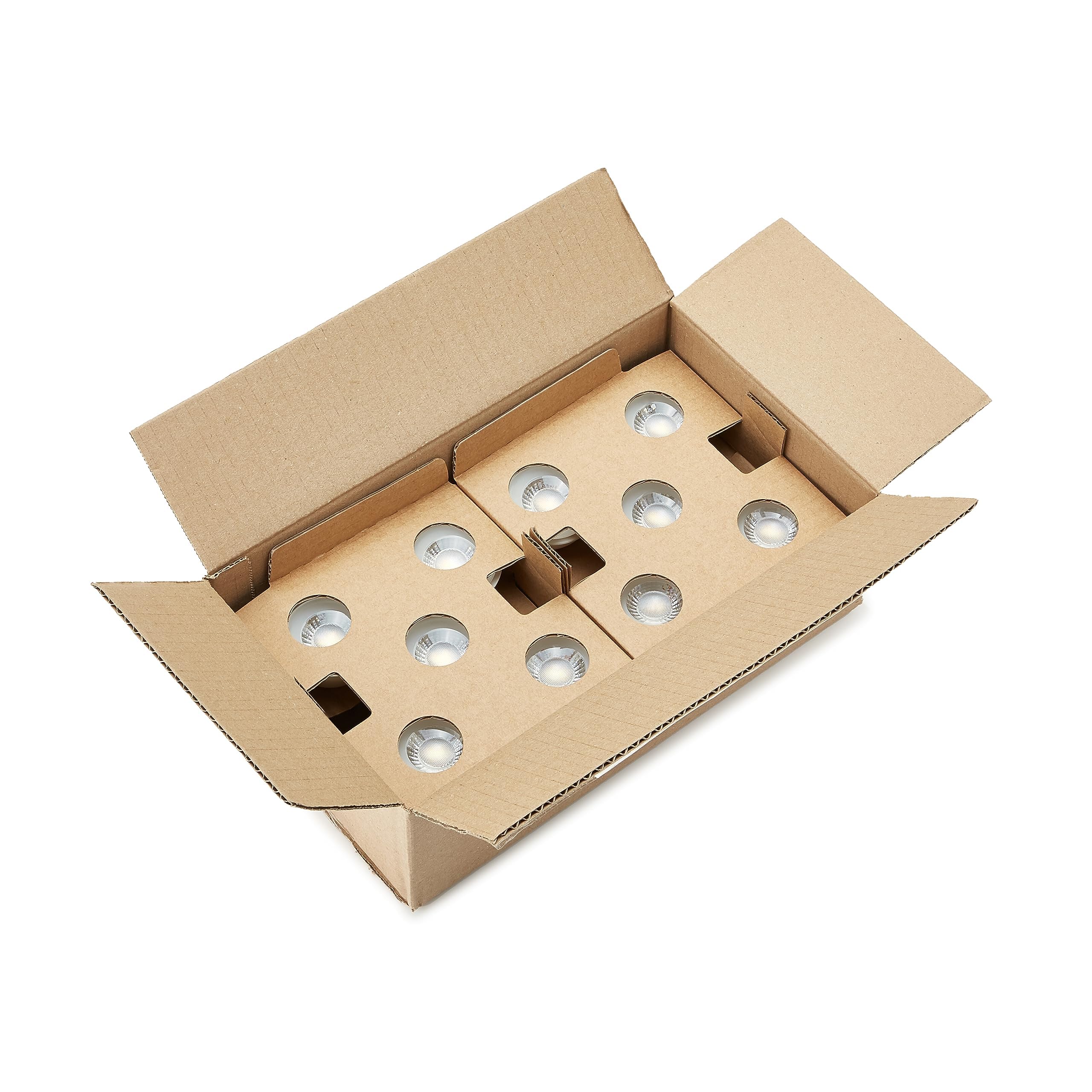 Amazon Basics GU10 3W (35W Equivalent) LED Spotlight Warm White Non-Dimmable (Pack of 10) - Image 5
