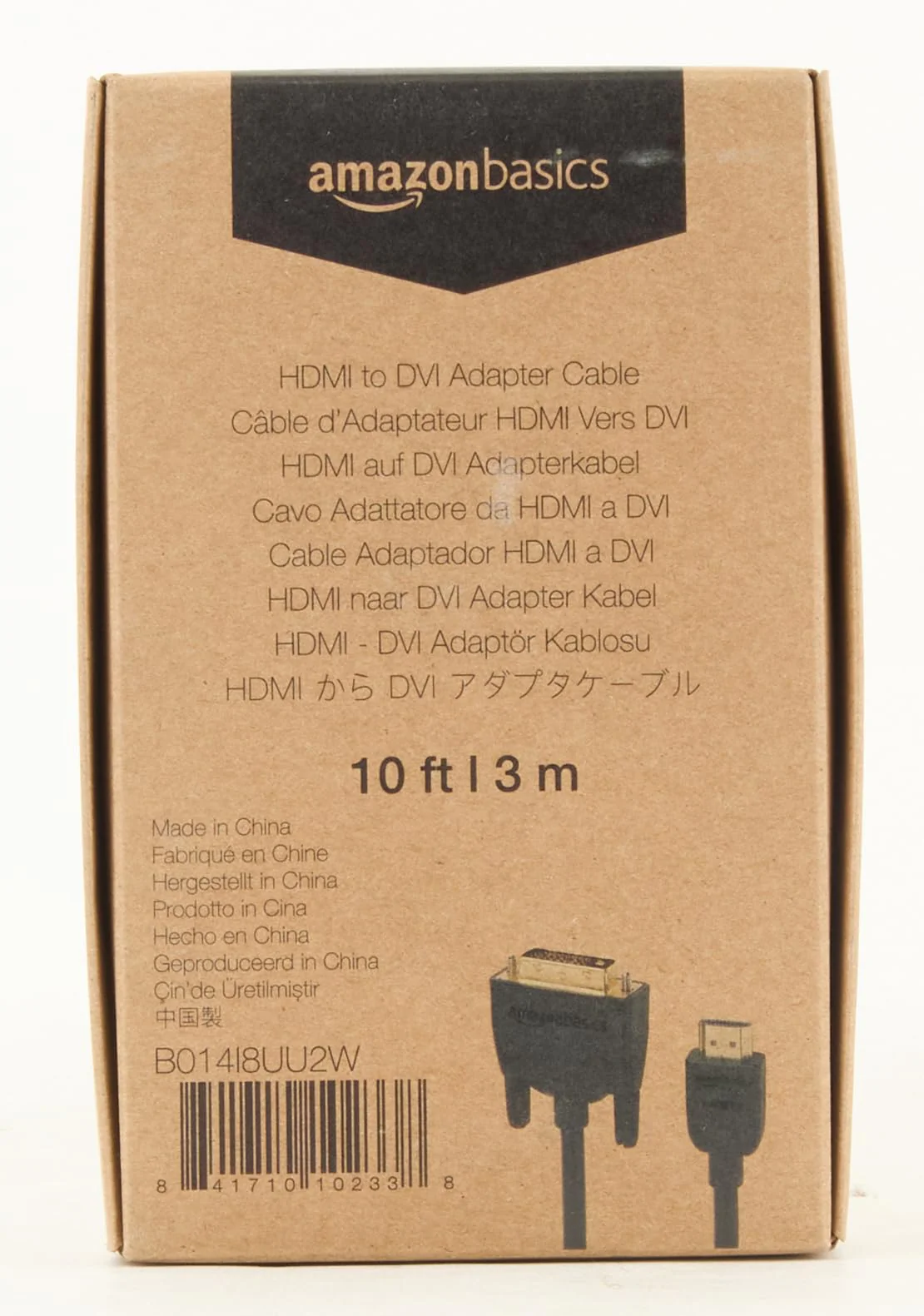 Amazon Basics HDMI-A to DVI (Male) Adapter Cable, Bi-Directional 1080P, Gold-Plated, 10 ft/3 m, Single Pack, Black 1-Pack - Image 9