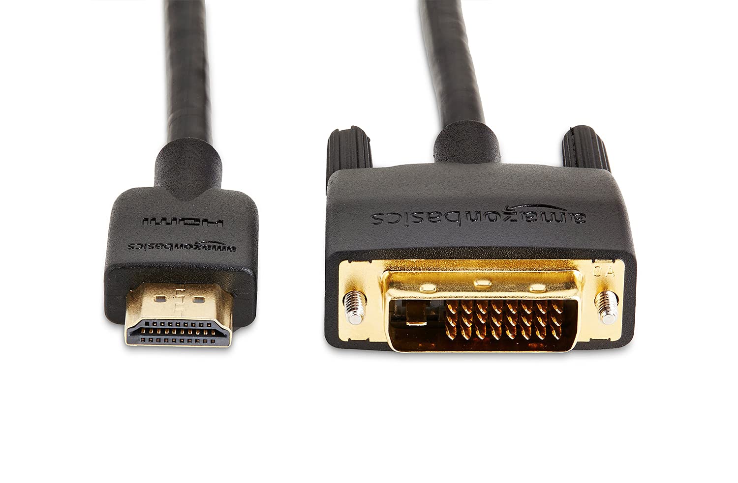 Amazon Basics HDMI to DVI Adapter Cable, Black, 6 Feet, 1-Pack 6 ft - Image 3