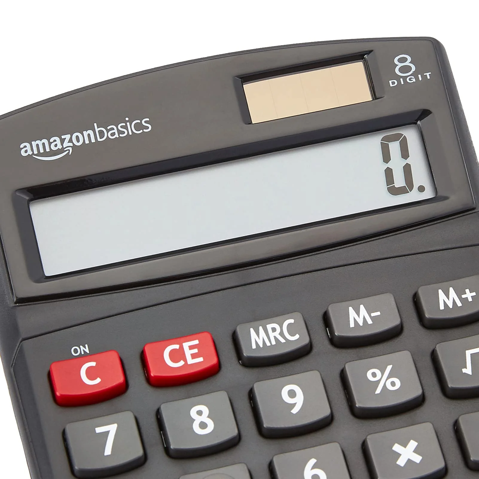Amazon Basics LCD 8-Digit Desktop Calculator, 1 Pack, Small, Black - Image 2