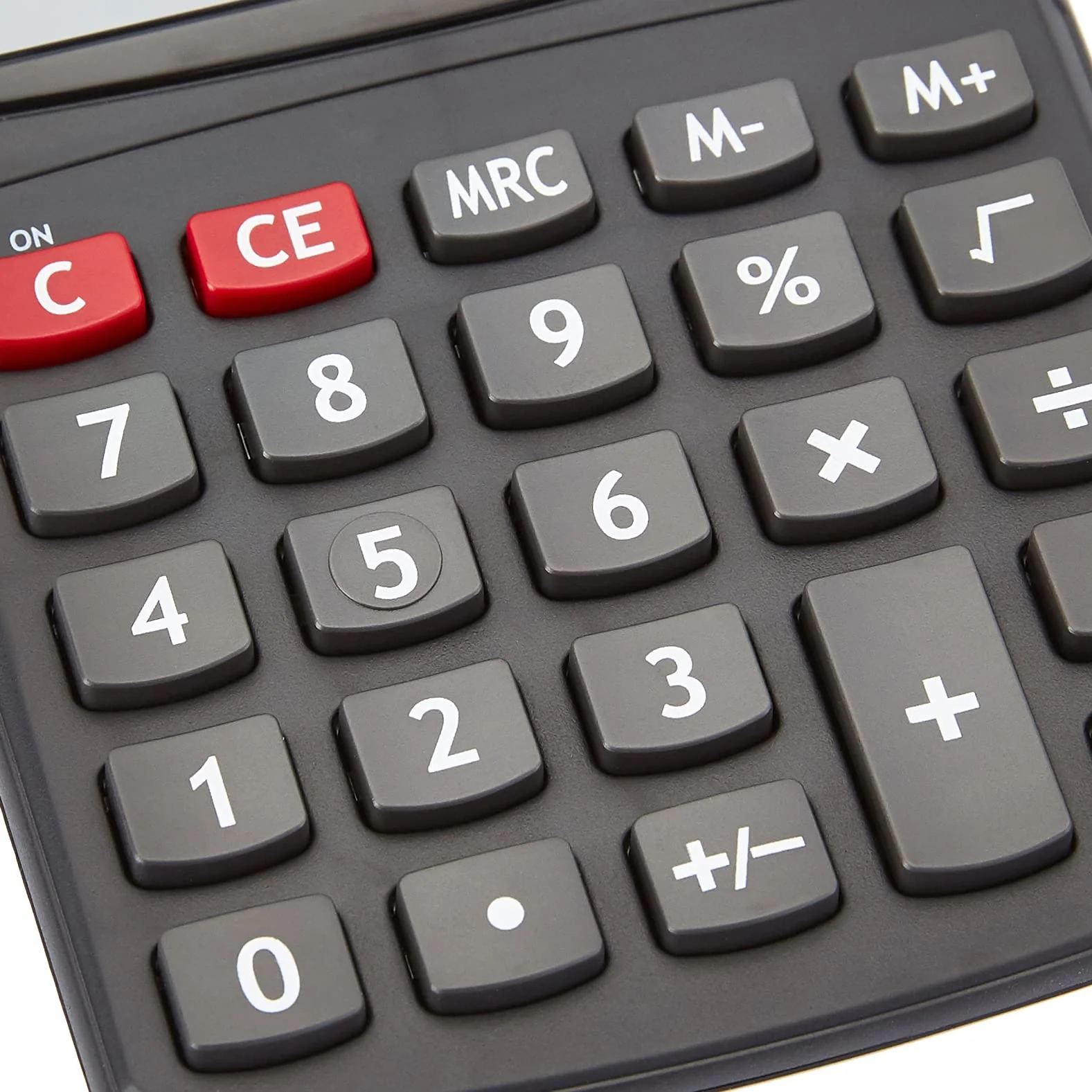 Amazon Basics LCD 8-Digit Desktop Calculator, 1 Pack, Small, Black - Image 3