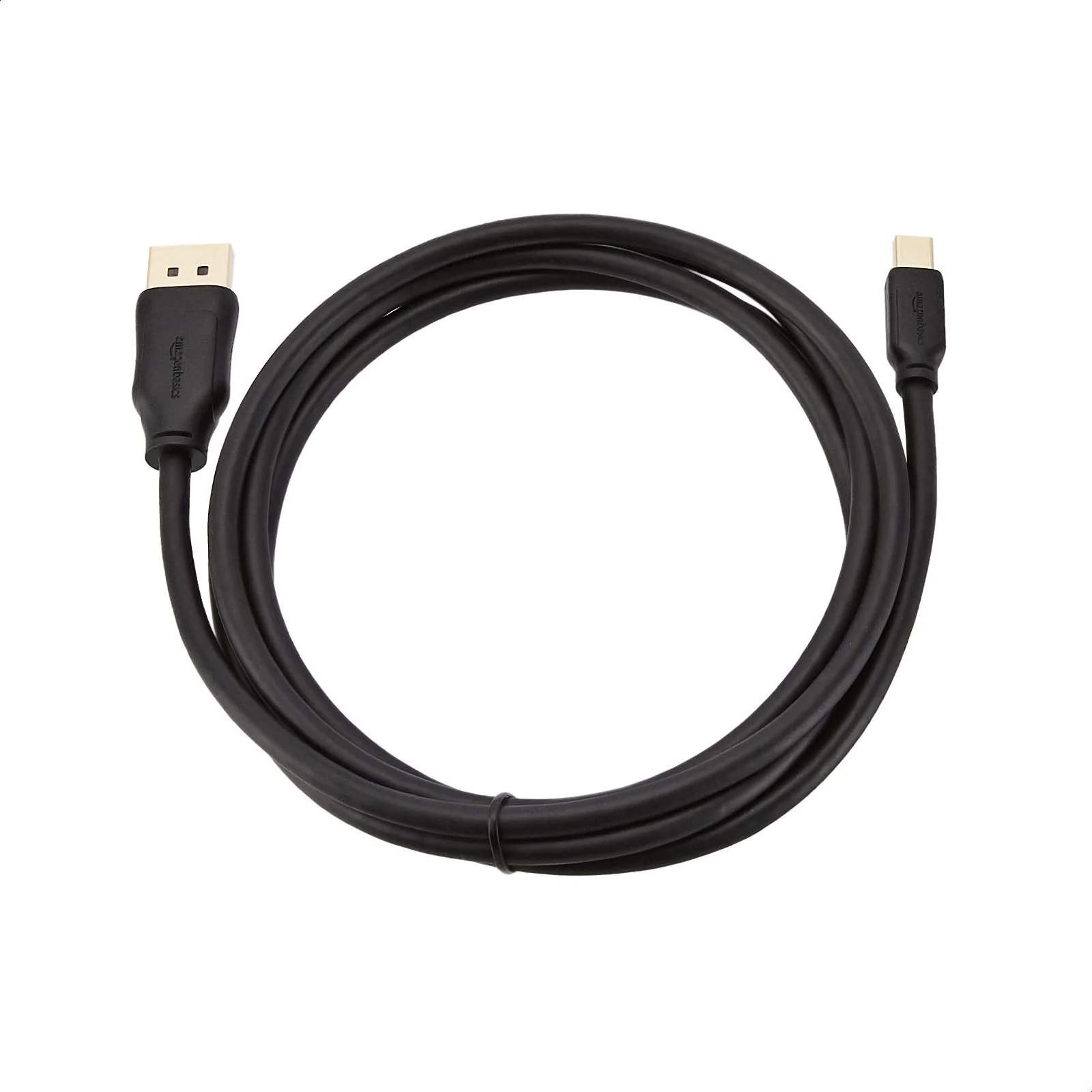 Amazon Basics Mini DisplayPort to DisplayPort Display Cable, 4Kx2K, Gold-Plated Plugs, 6 Foot, Black 6 Feet 1-Pack - Image 4