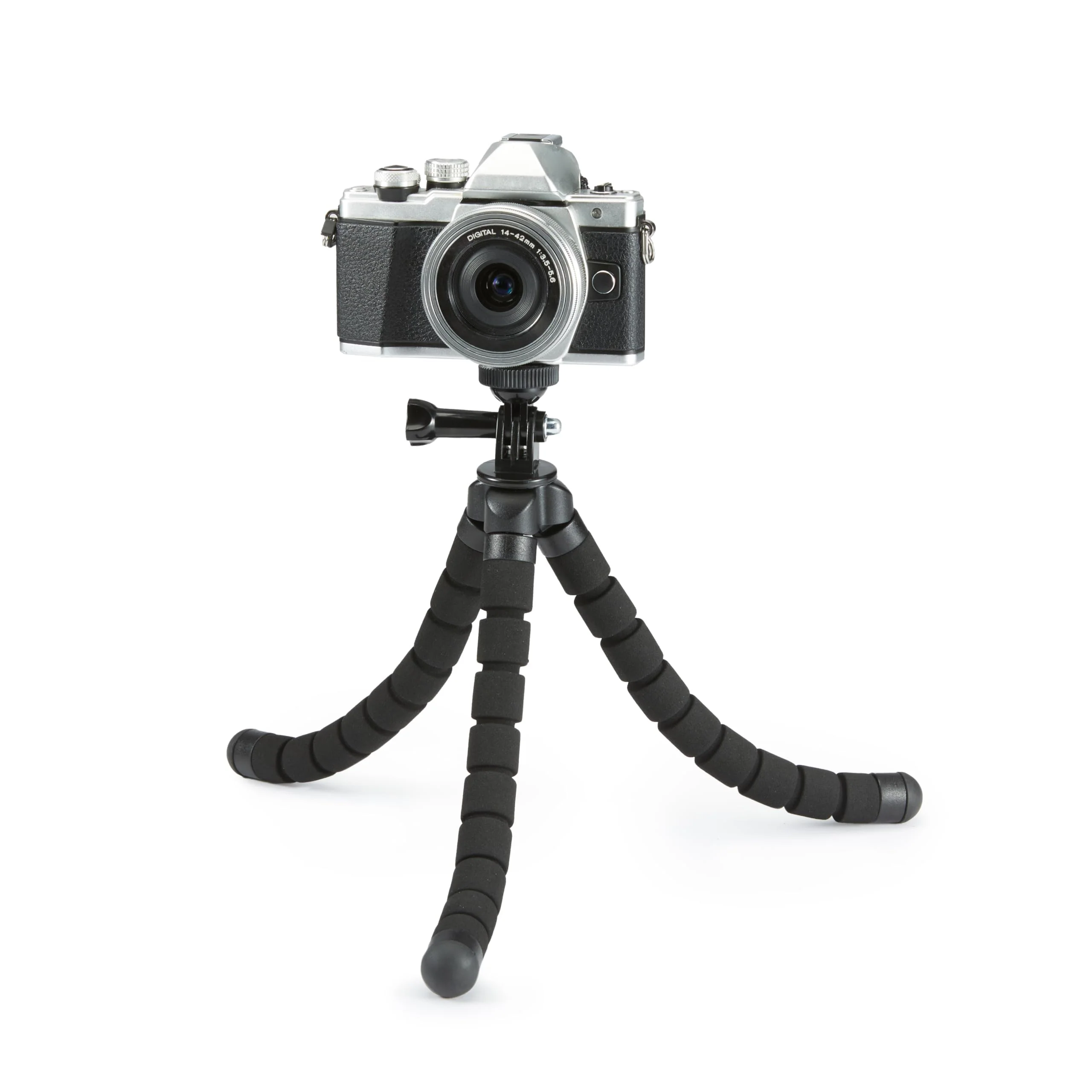 Amazon Basics Portable and Flexible Tripod with Wireless Remote and Smartphone Clamp, 10-inch long, Black - Image 7
