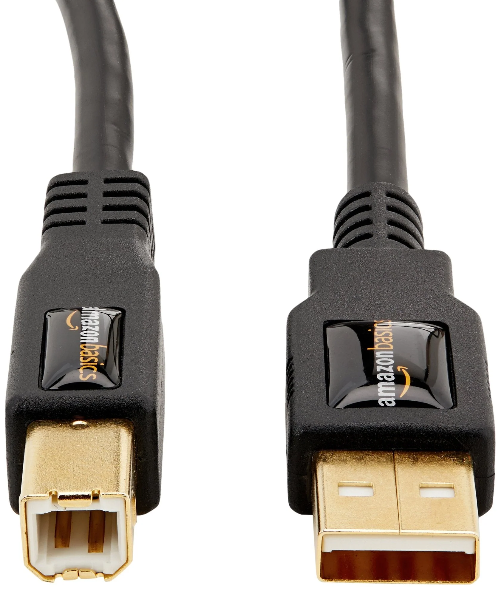 Amazon Basics USB 2.0 Printer Cable - A-Male to B-Male Cord - 10 Feet (3 Meters), Black 1-Pack - Image 2