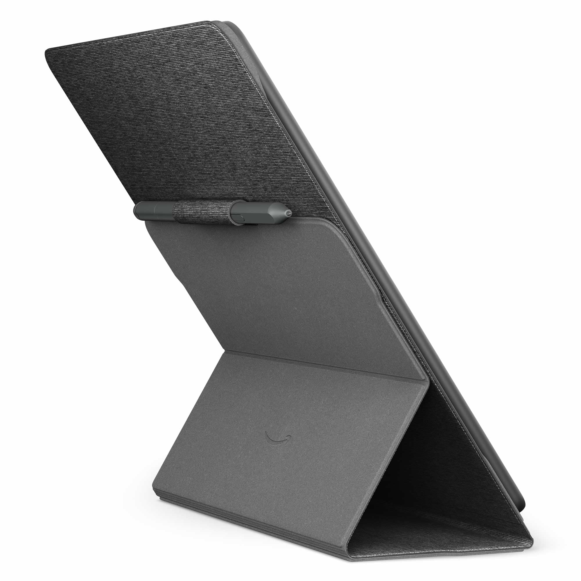 Amazon Kindle Scribe Fabric Folio Cover with Magnetic Attach, Sleek Protective Case - Black - Image 4